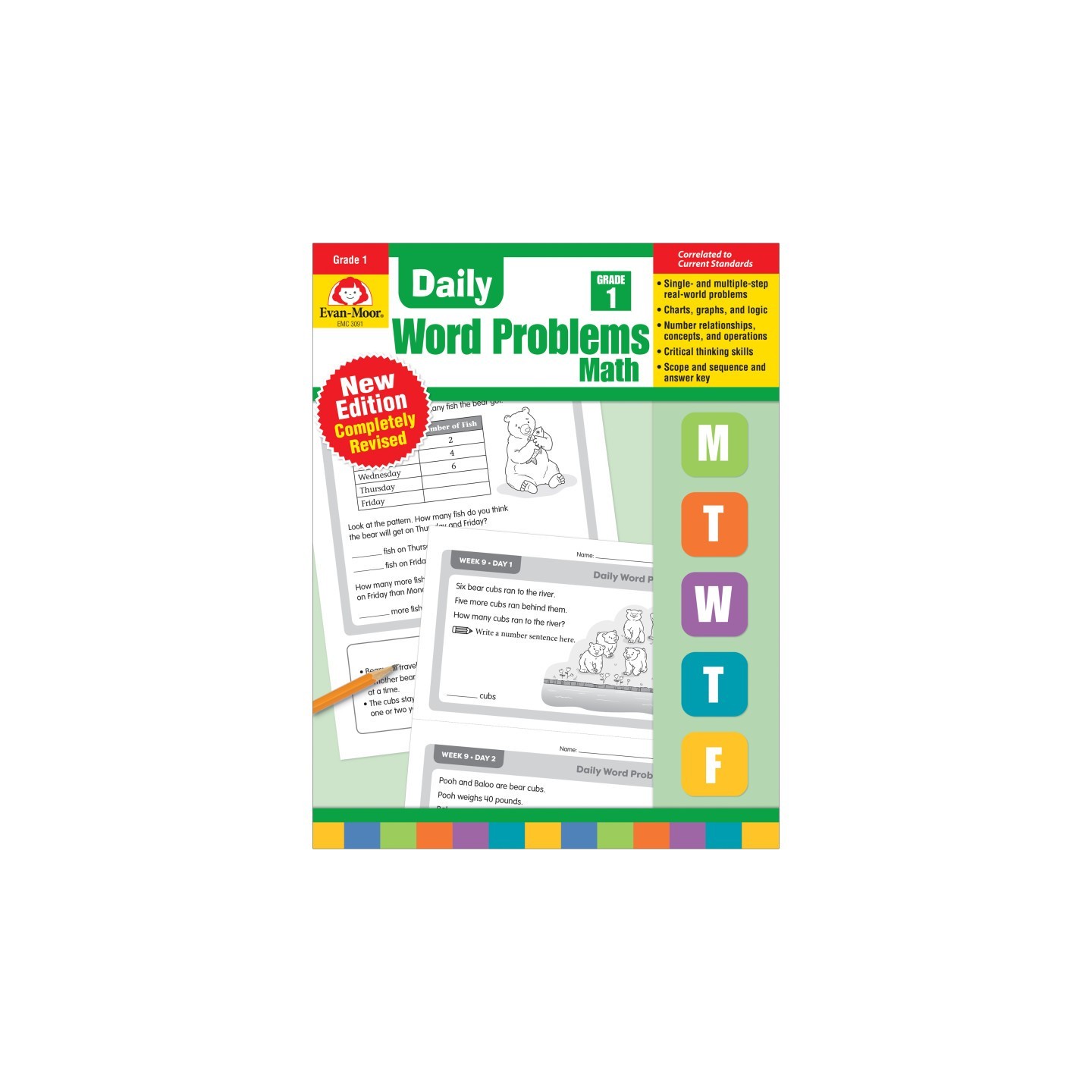 Evan-Moor Educational Publishers Daily Word Problems Math, Grade 1