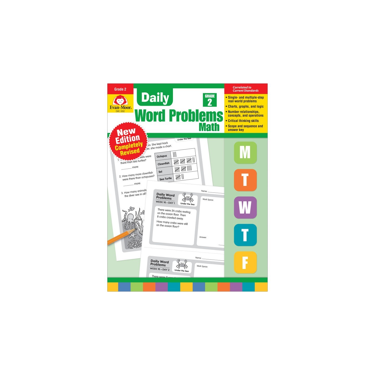 Evan-Moor Educational Publishers Daily Word Problems Math, Grade 2