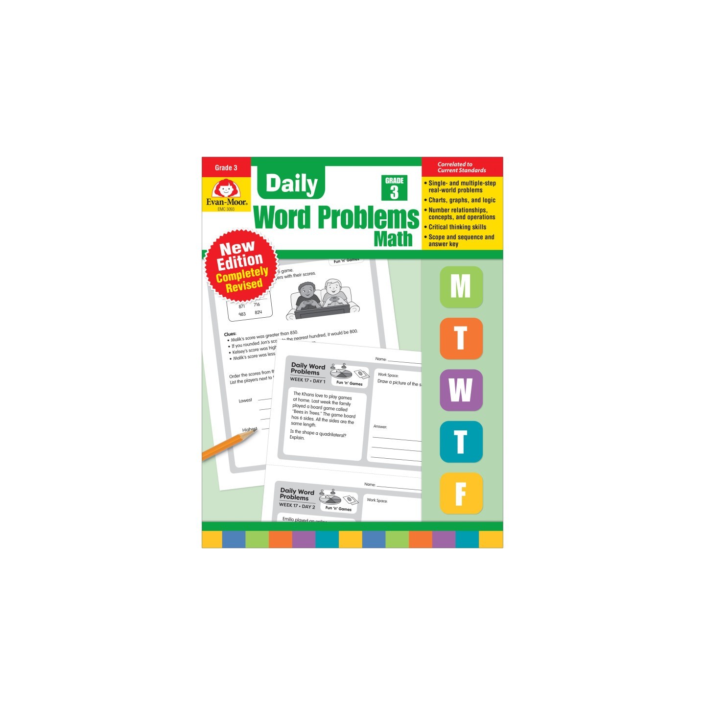 Evan-Moor Educational Publishers Daily Word Problems Math, Grade 3