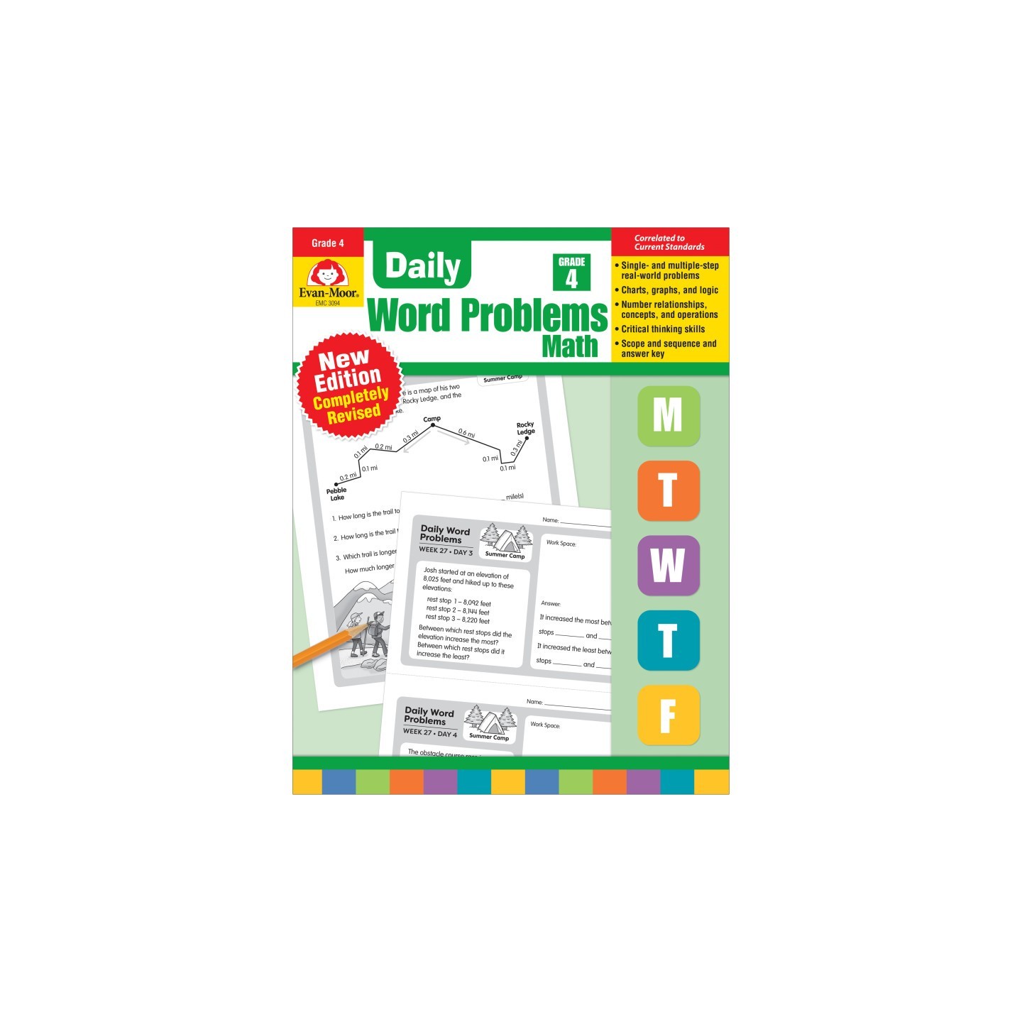 Evan-Moor Educational Publishers Daily Word Problems Math, Grade 4