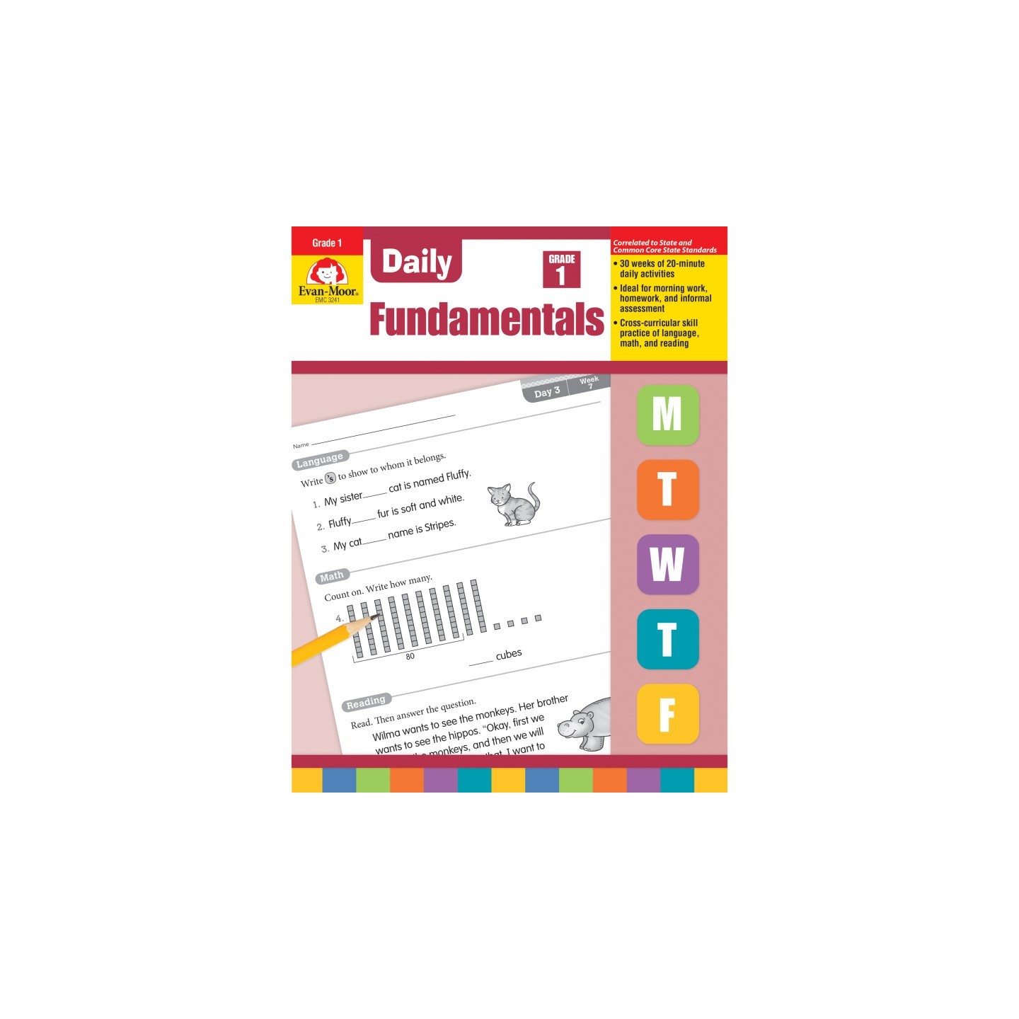 Evan-Moor Educational Publishers Daily Fundamentals, Grade 1