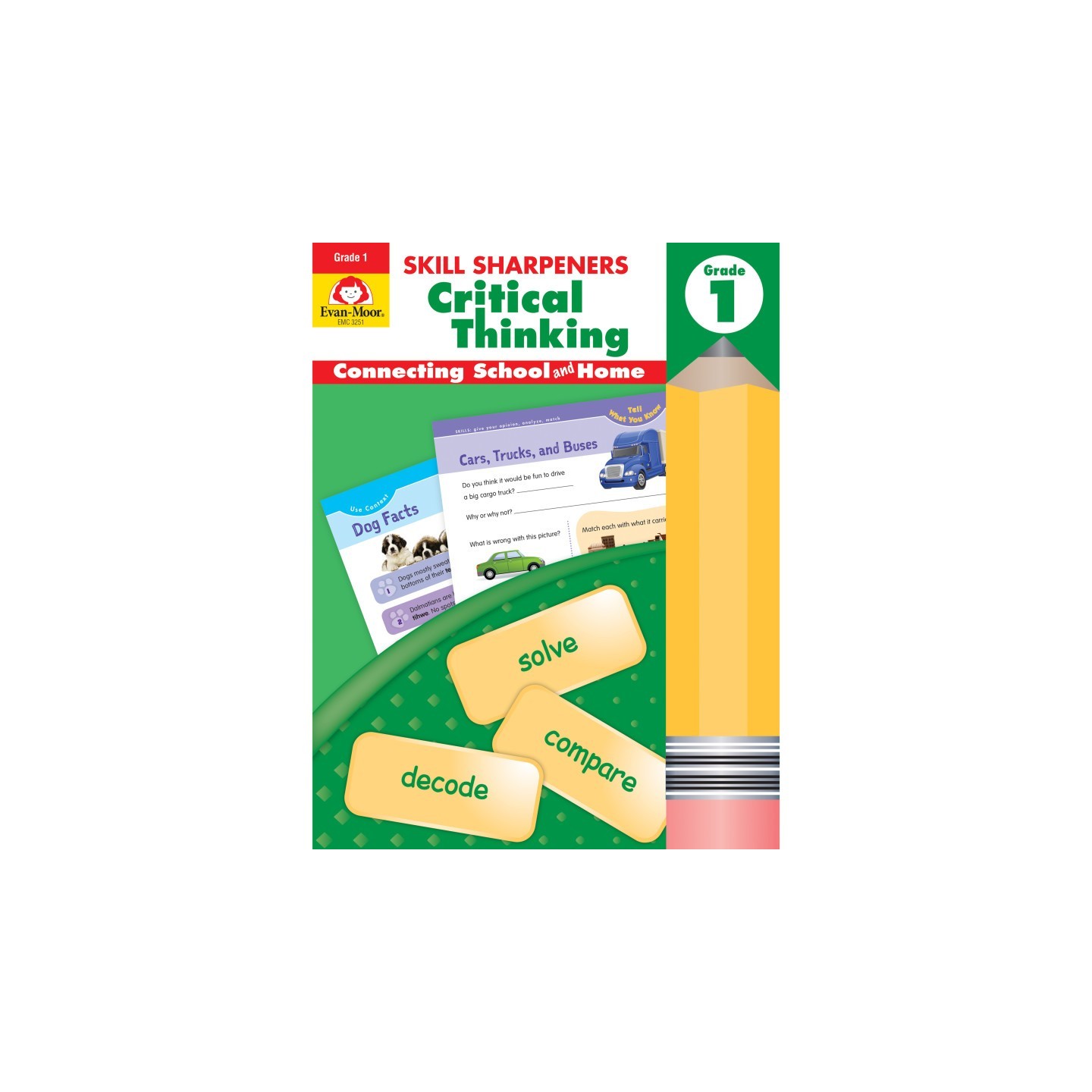 Evan-Moor Educational Publishers Skill Sharpeners Critical Thinking, Grade 1