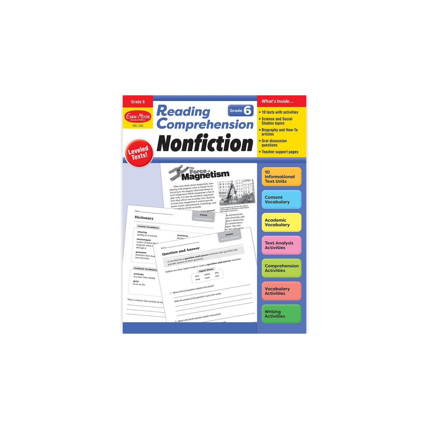 Evan-Moor Educational Publishers Reading Comprehension: Nonfiction, Grade 6