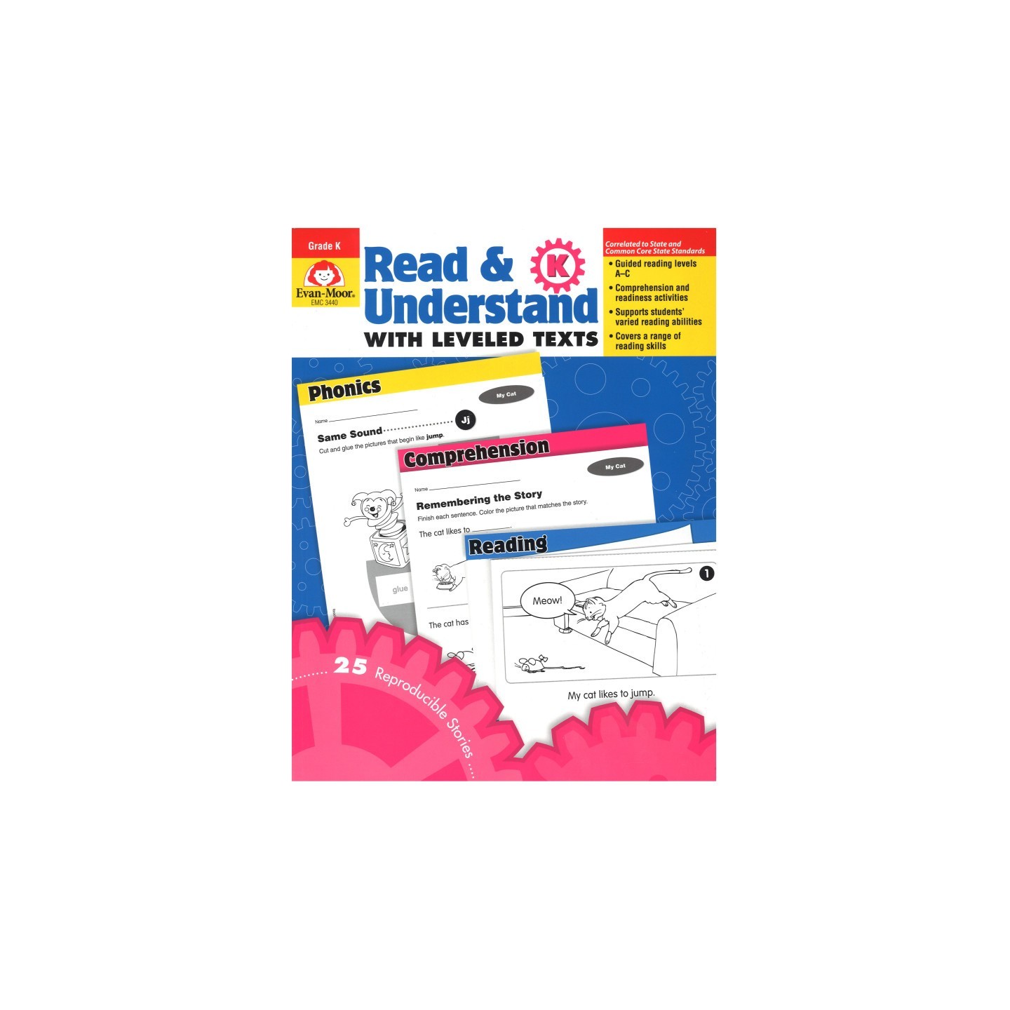 Evan-Moor Educational Publishers Read & Understand with Leveled Texts Book, Grade K