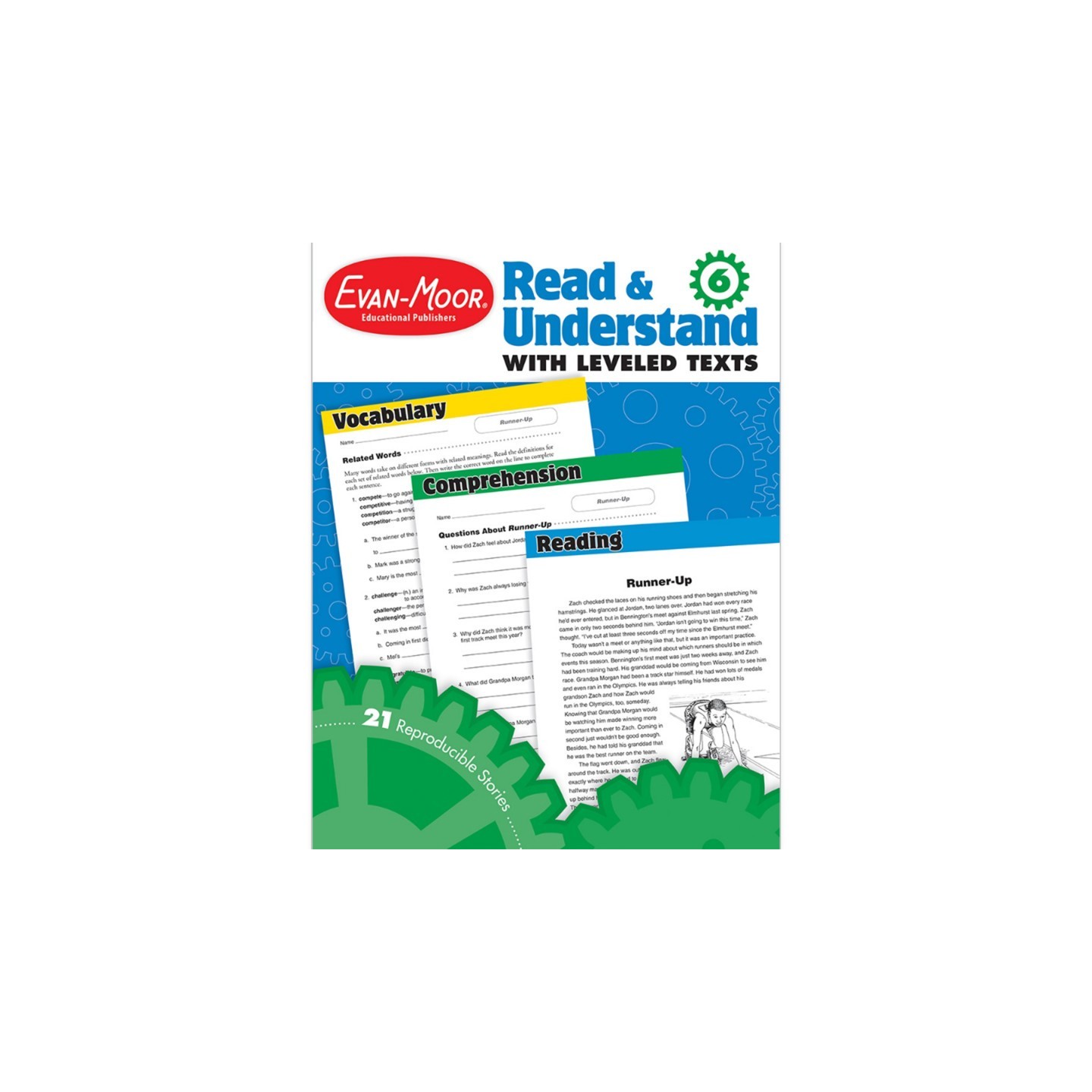 Evan-Moor Educational Publishers Read and Understand with Leveled Text Book, Grade 6+