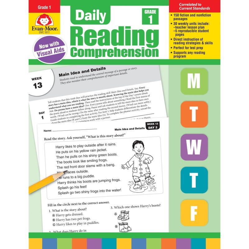 Evan-Moor Educational Publishers Daily Reading Comprehension, Grade 1