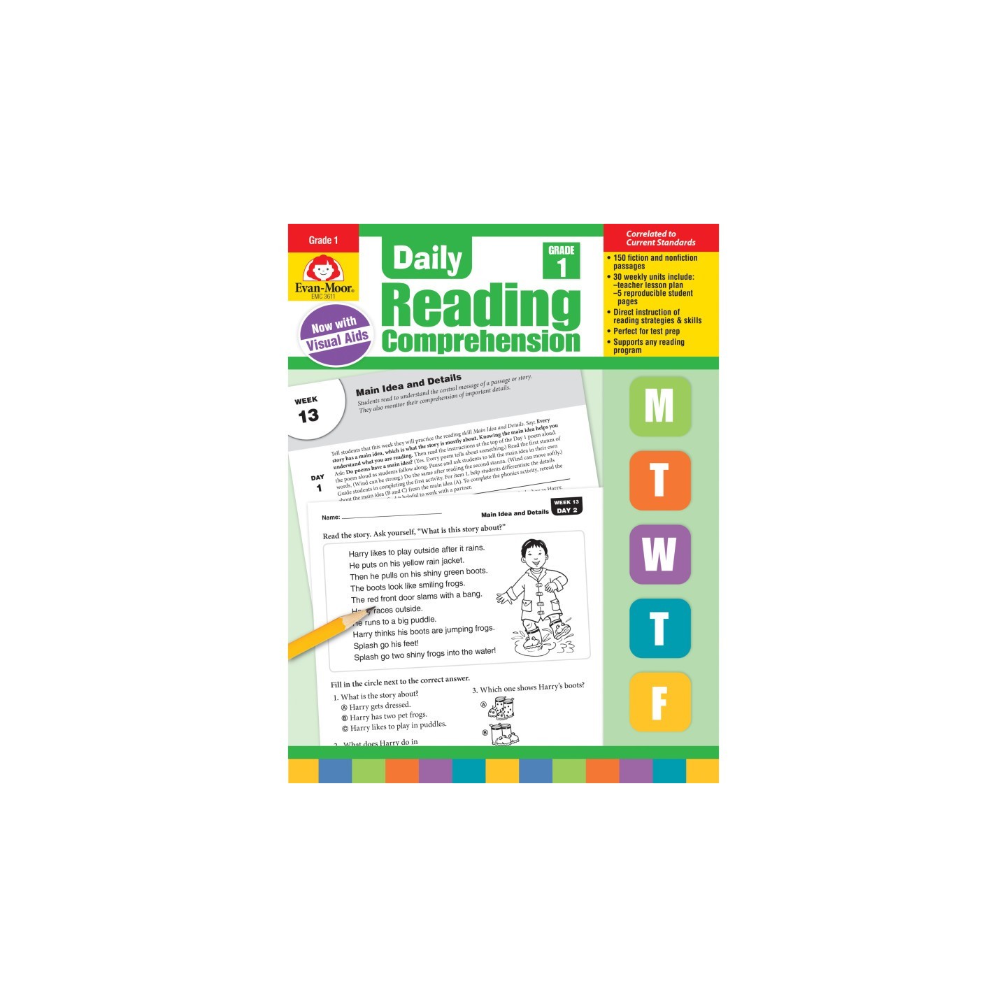 Evan-Moor Educational Publishers Daily Reading Comprehension, Grade 1