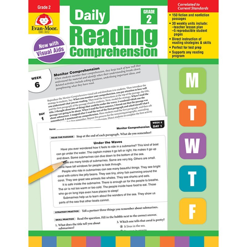 Evan-Moor Educational Publishers Daily Reading Comprehension, Teacher's Edition, Grade 2