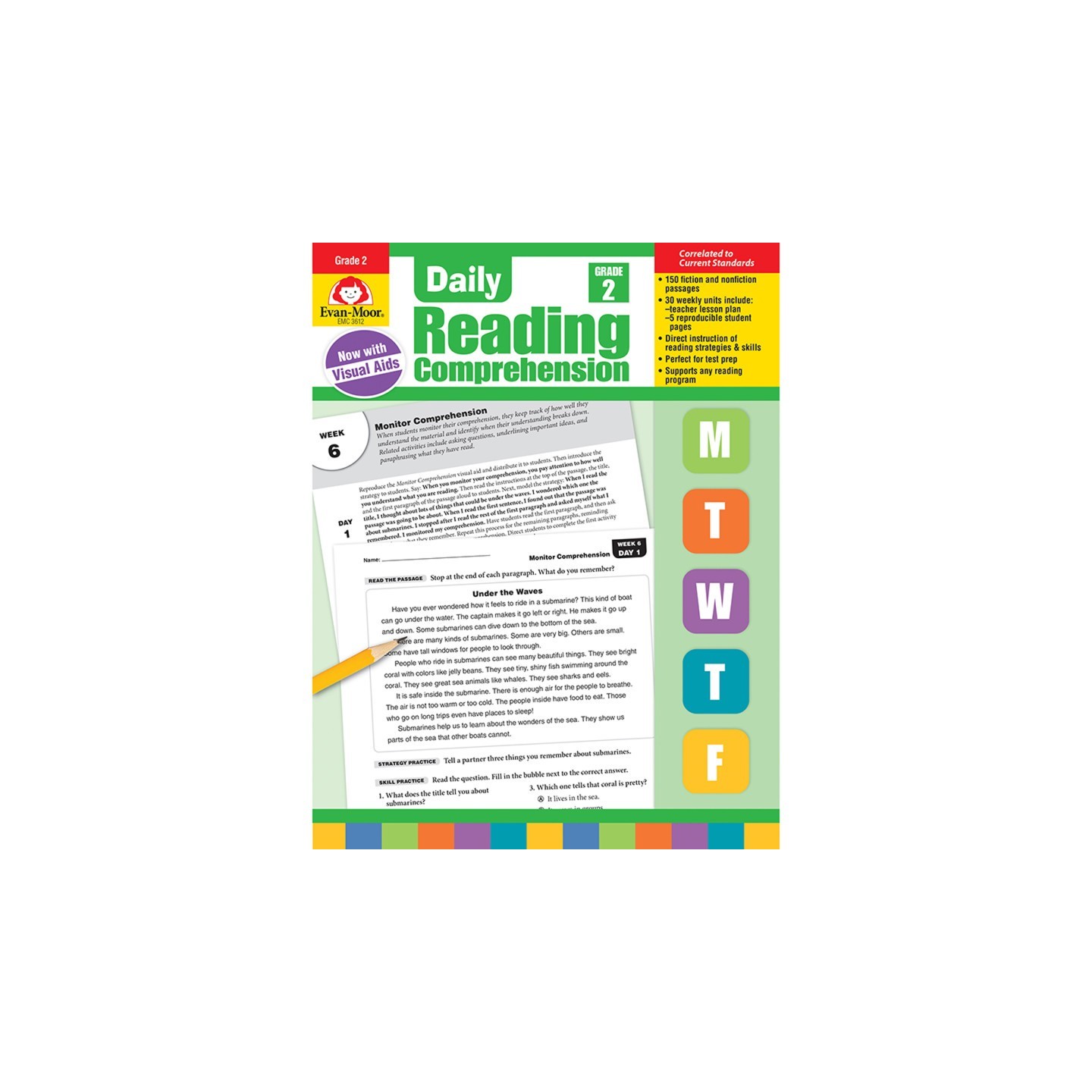 Evan-Moor Educational Publishers Daily Reading Comprehension, Teacher's Edition, Grade 2