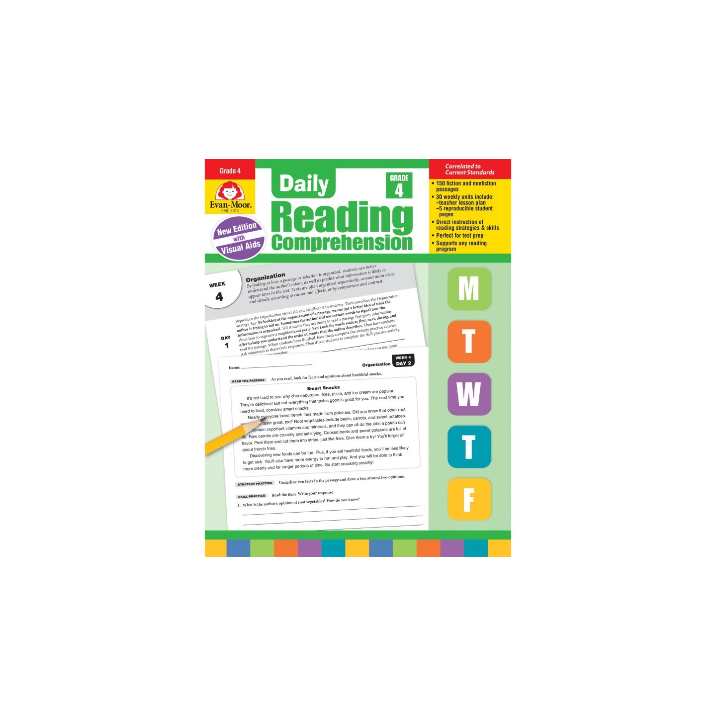 Evan-Moor Educational Publishers Daily Reading Comprehension, Teacher's Edition, Grade 4