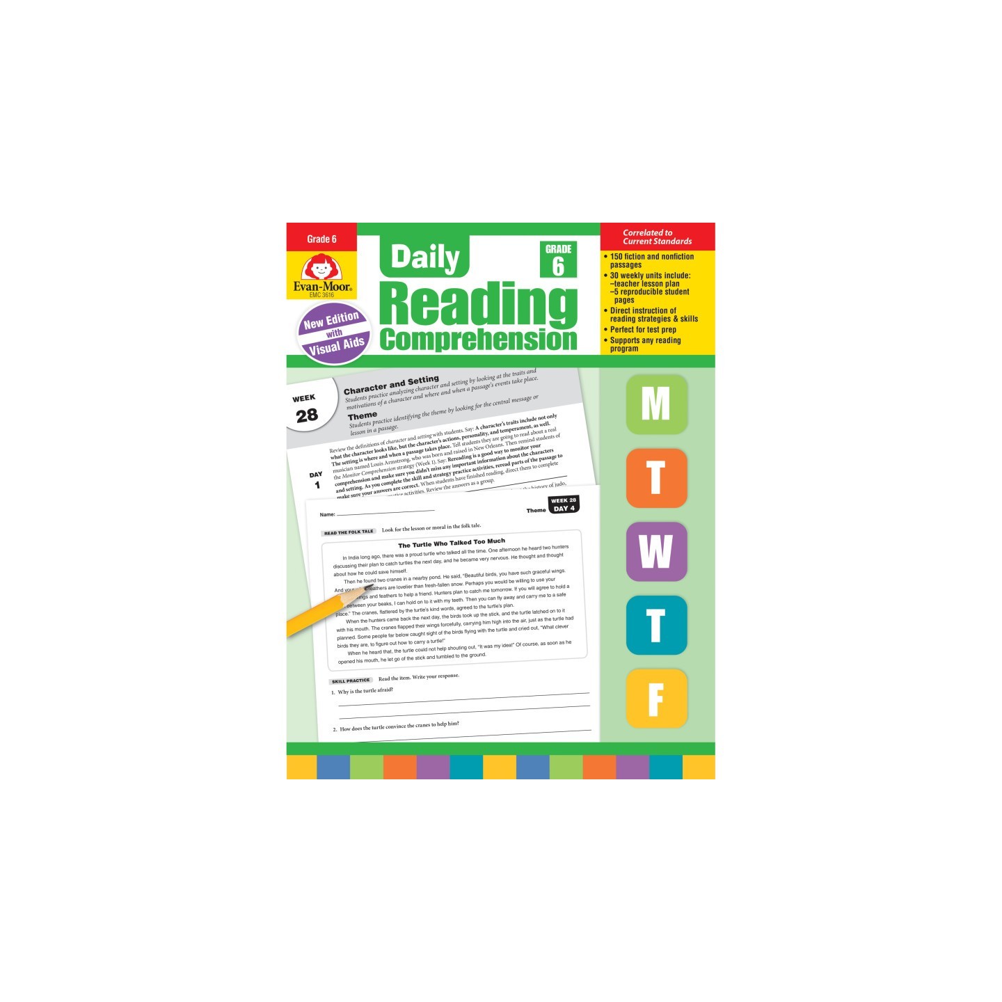 Evan-Moor Educational Publishers Daily Reading Comprehension, Teacher's Edition, Grade 6