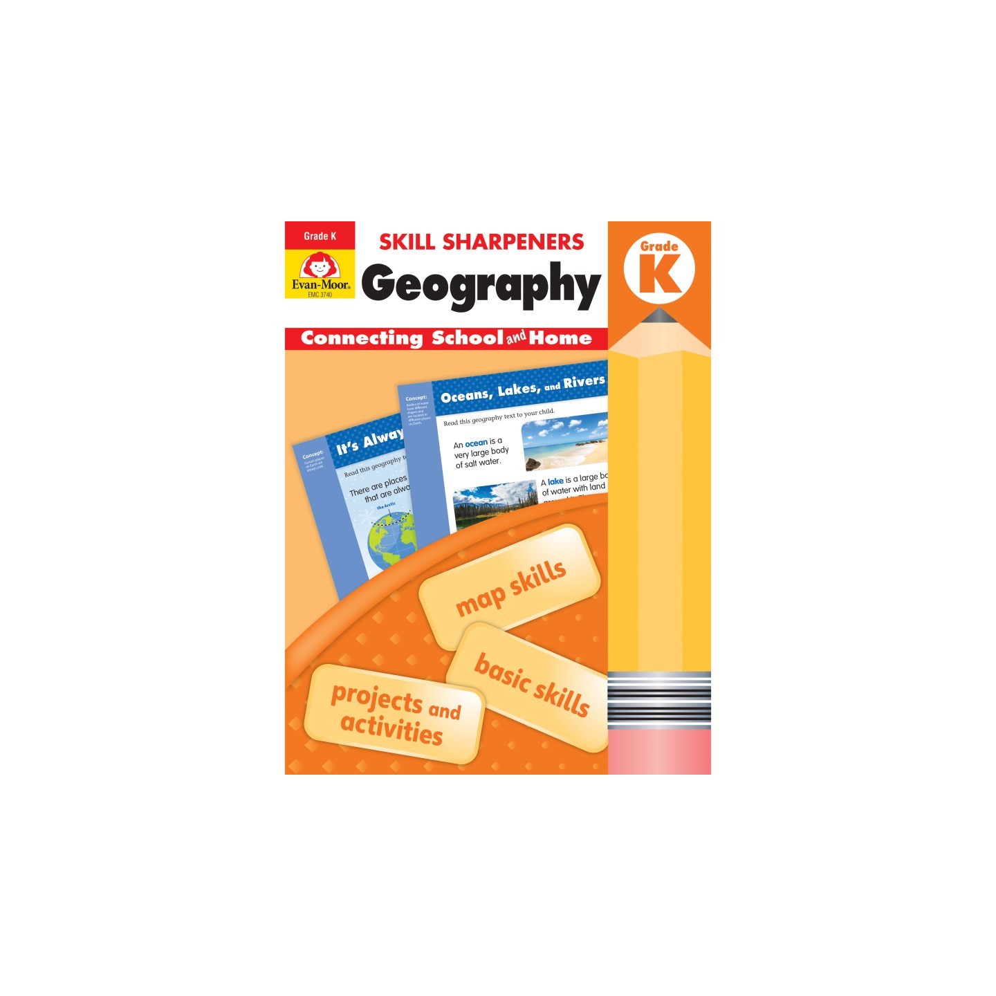 Evan-Moor Educational Publishers Skill Sharpeners: Geography, Grade K - Activity Book