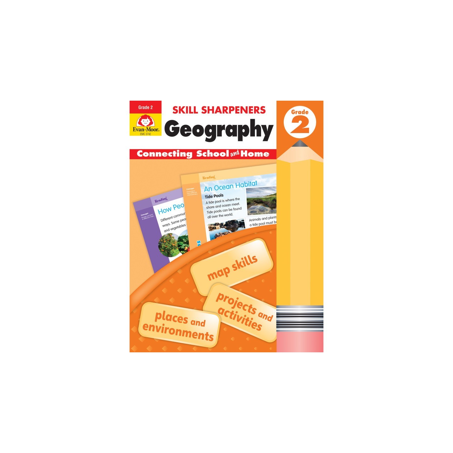 Evan-Moor Educational Publishers Skill Sharpeners: Geography, Grade 2 - Activity Book