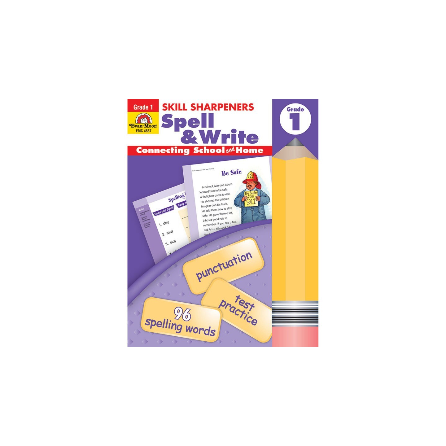 Evan-Moor Educational Publishers Skill Sharpeners Spell & Write Book, Grade 1