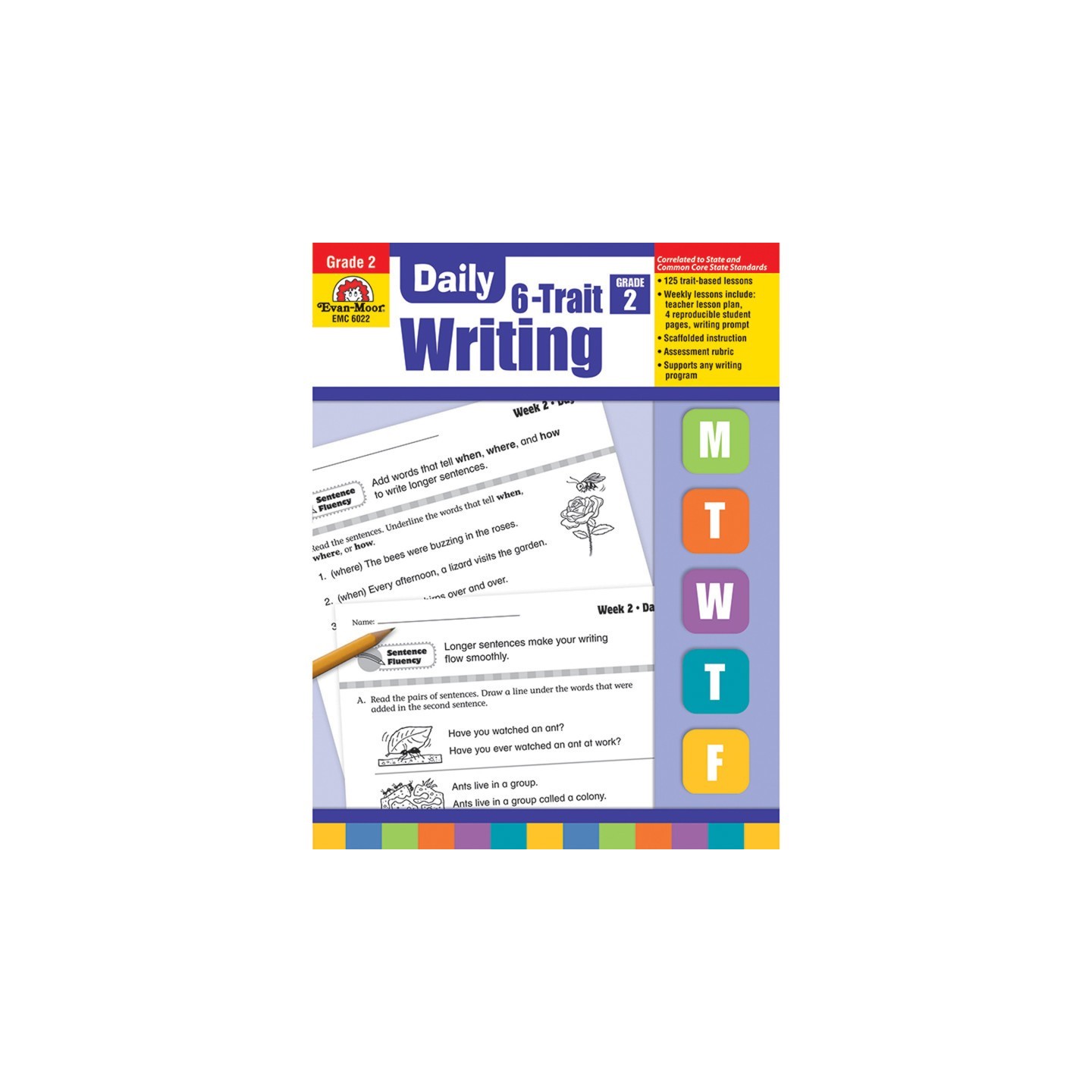 Evan-Moor Educational Publishers Daily 6-Trait Writing Book, Grade 2