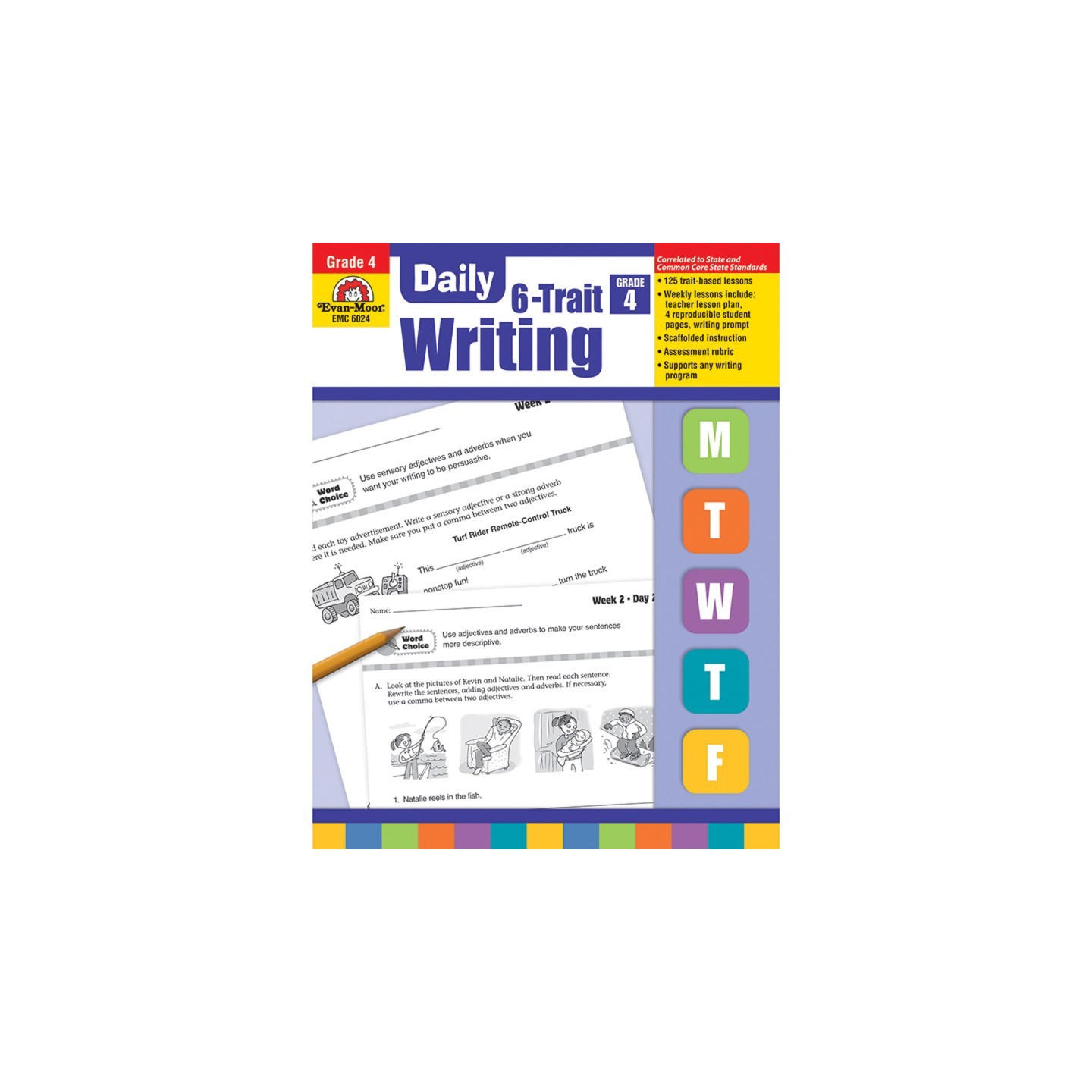 Evan-Moor Educational Publishers Daily 6-Trait Writing Book, Grade 4