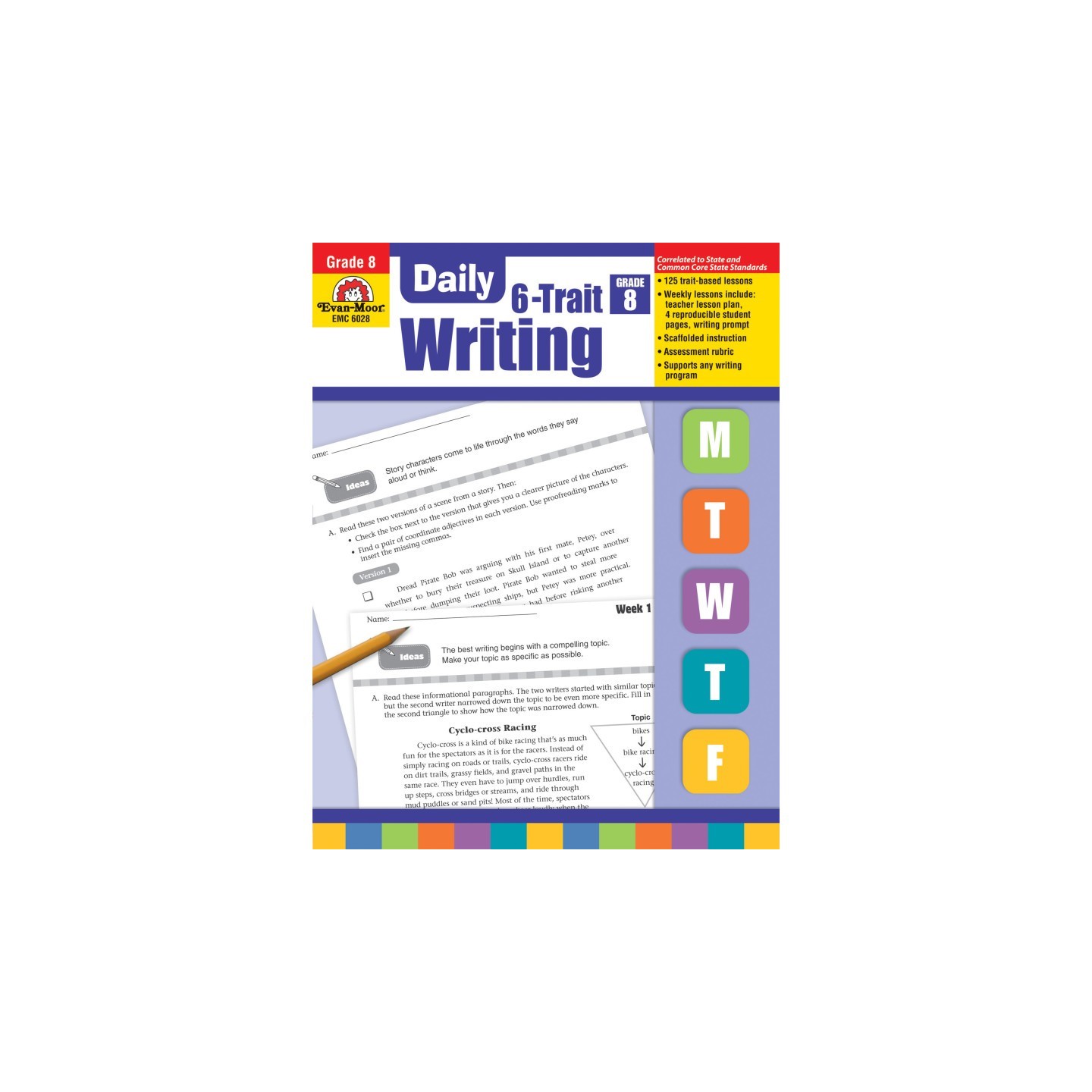 Evan-Moor Educational Publishers Daily 6-Trait Writing, Teacher's Edition, Grade 8