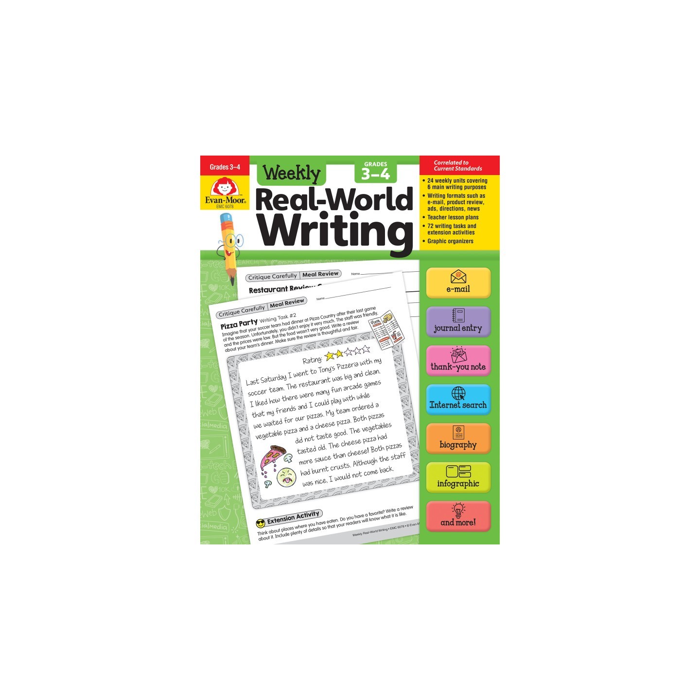 Evan-Moor Educational Publishers Real World Writing Grades 3-4