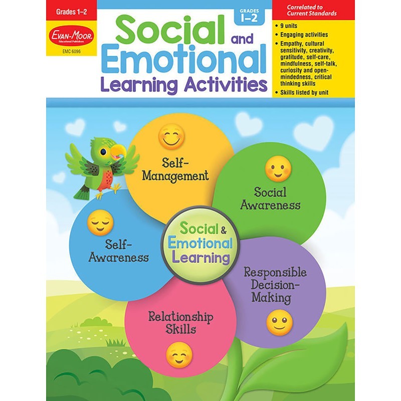 Evan-Moor Educational Publishers Social and Emotional Learning Activities, Grades 1-2