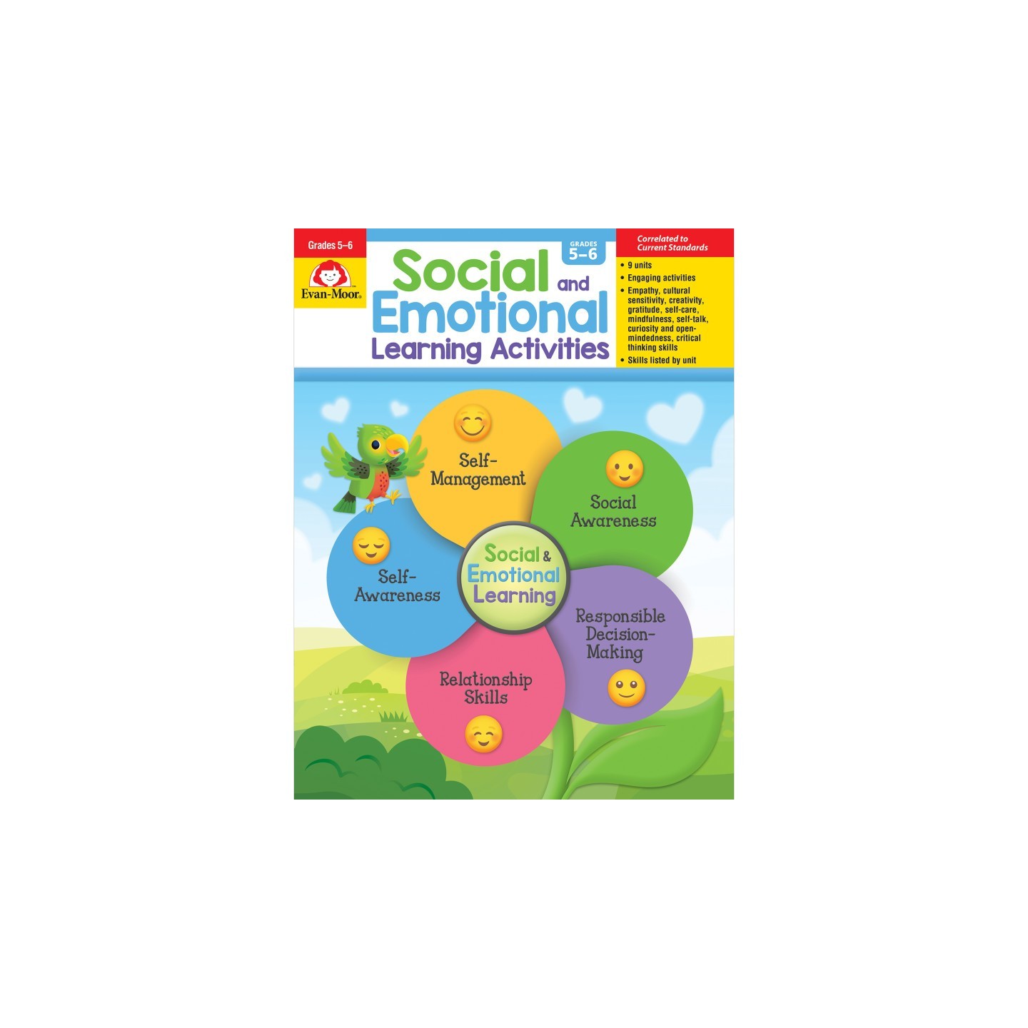 Evan-Moor Educational Publishers Social and Emotional Learning Activities, Grades 5-6
