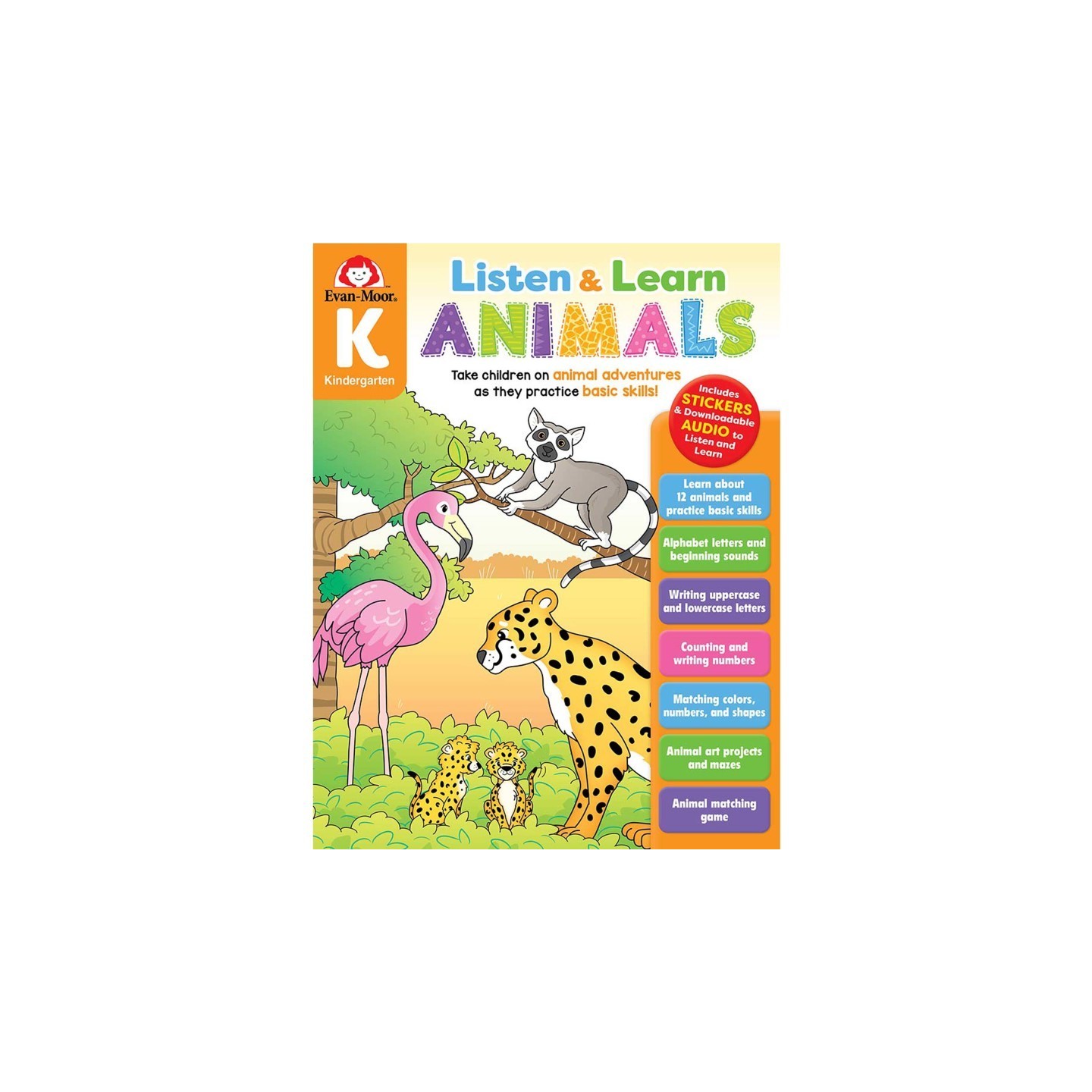 Evan-Moor Educational Publishers Listen and Learn Animals, Grade K
