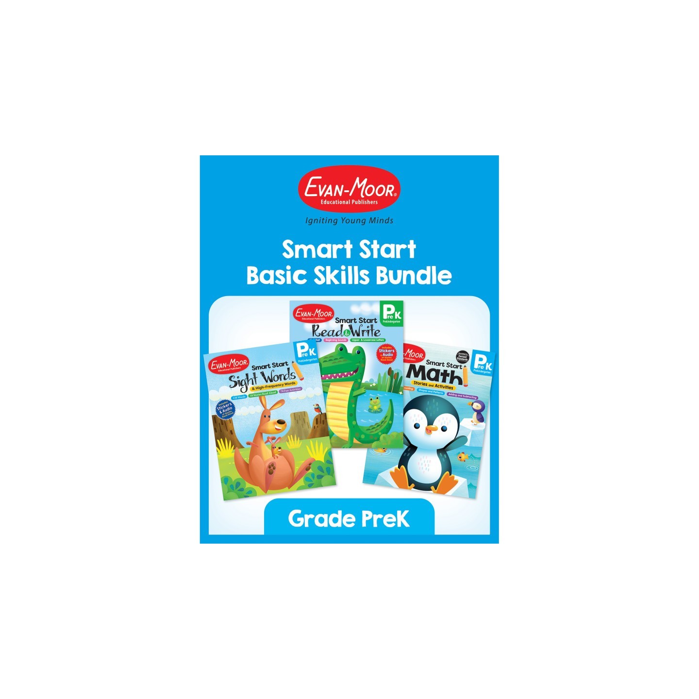 Evan-Moor Educational Publishers Smart Start Activity Book Basic Skills Bundle, Grade PreK