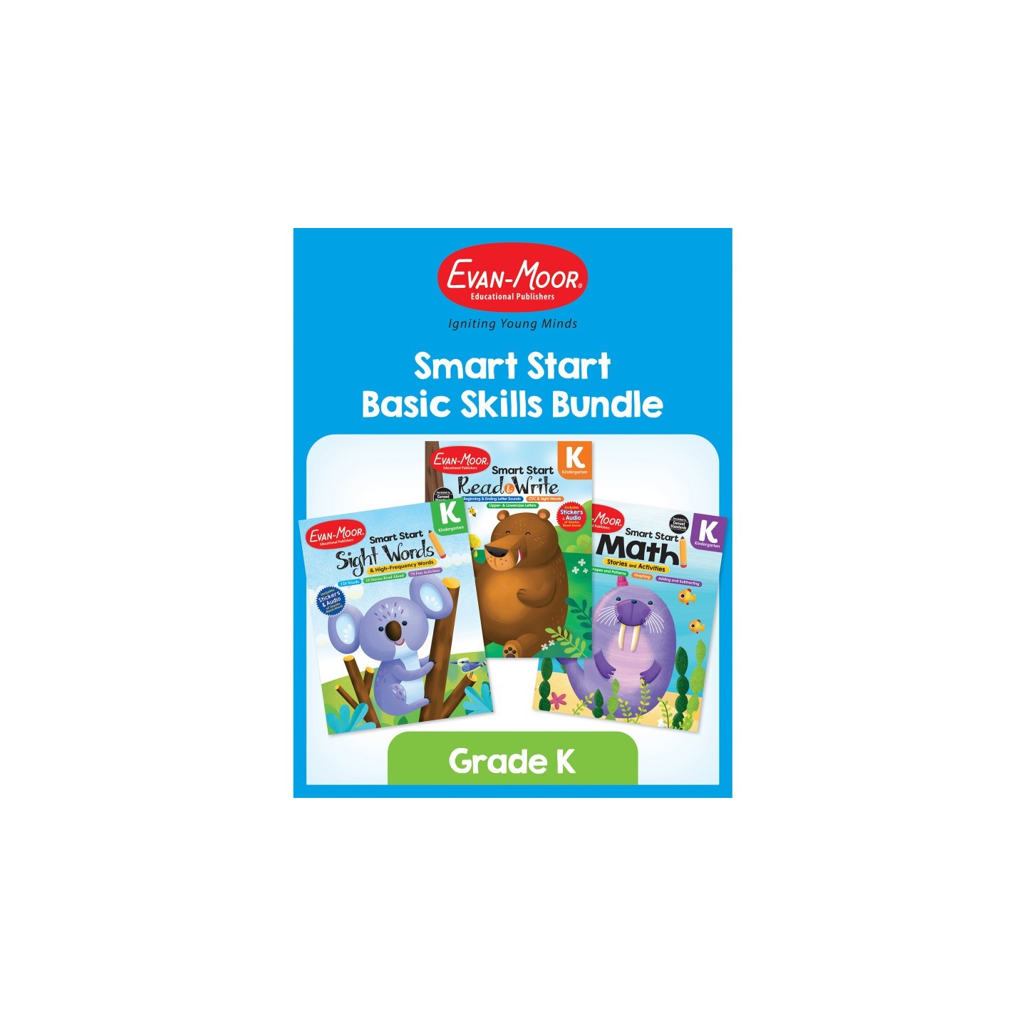 Evan-Moor Educational Publishers Smart Start Activity Book Basic Skills Bundle, Grade K