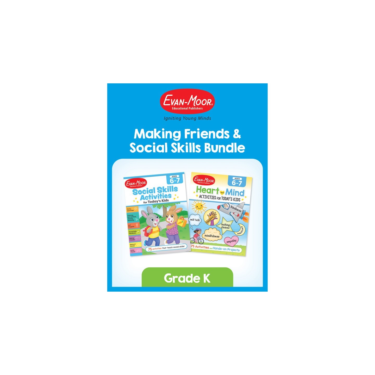Evan-Moor Educational Publishers Making Friends & Social Skills Bundle, Grade K