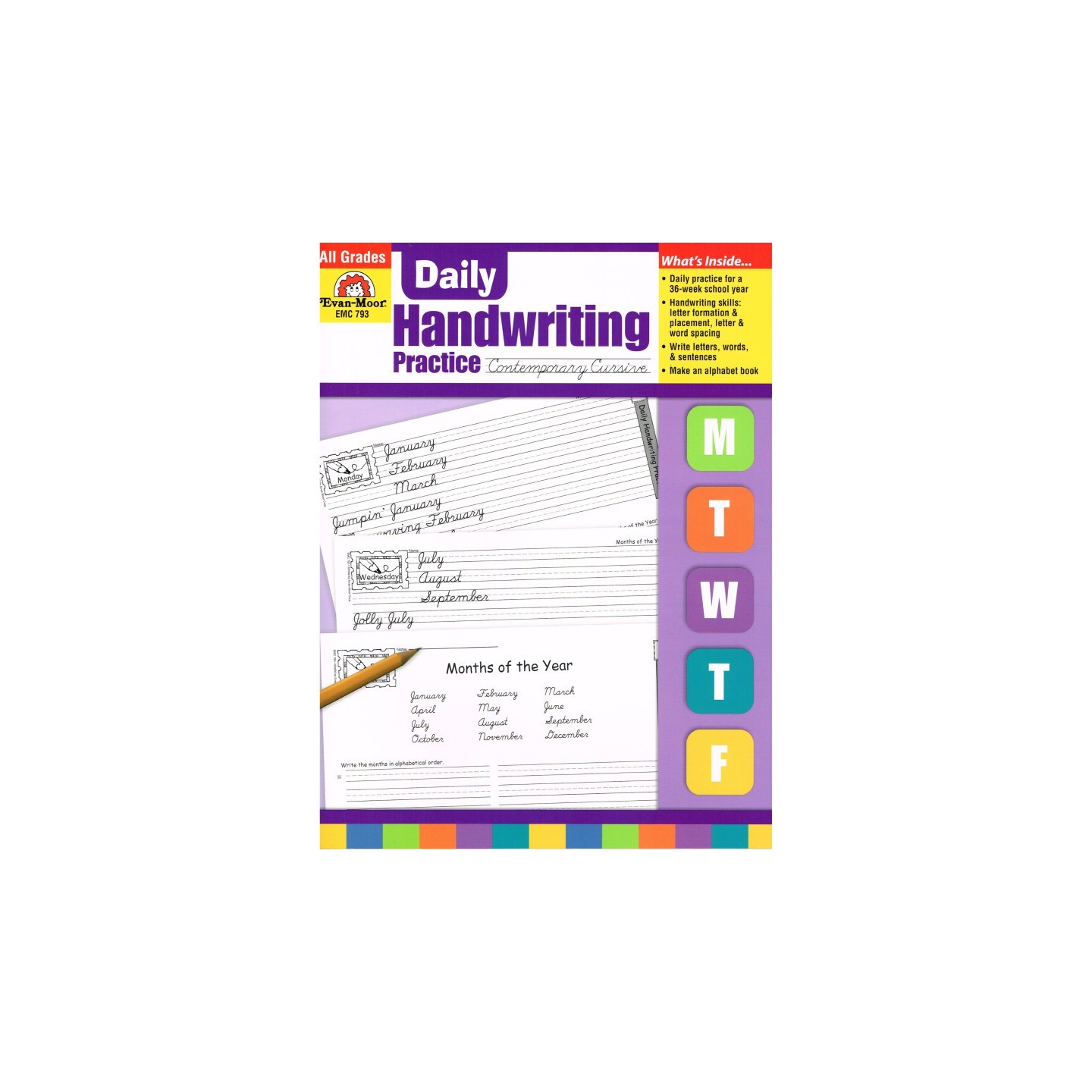 Evan-Moor Educational Publishers Daily Handwriting Practice Book: Contemporary Cursive