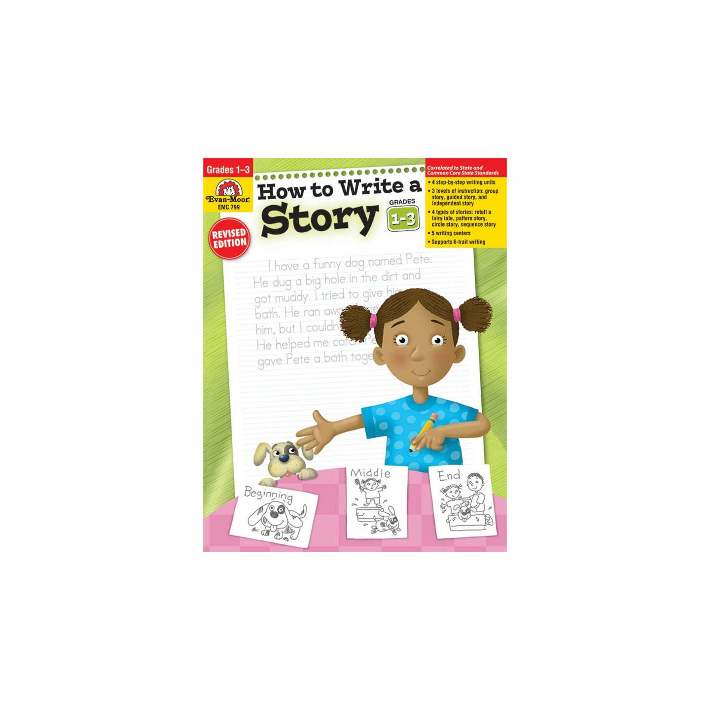 Evan-Moor Educational Publishers How to Write a Story Book, Grades 1-3