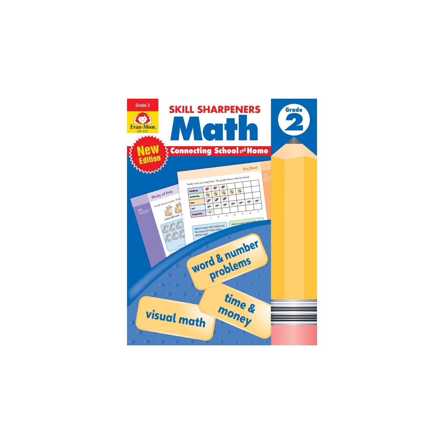 Evan-Moor Educational Publishers Skill Sharpeners: Math, Grade 2
