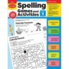Evan-Moor Educational Publishers Spelling Games and Activities, Grade 1