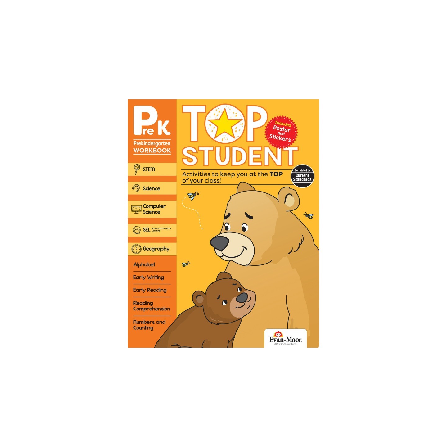 Evan-Moor Educational Publishers Top Student Activity Book, Grade PreK