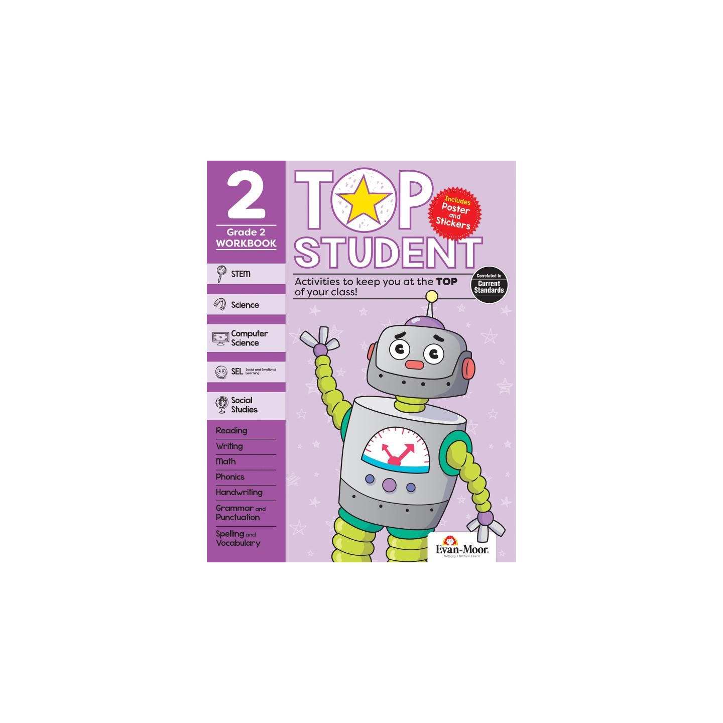 Evan-Moor Educational Publishers Top Student Activity Book, Grade 2