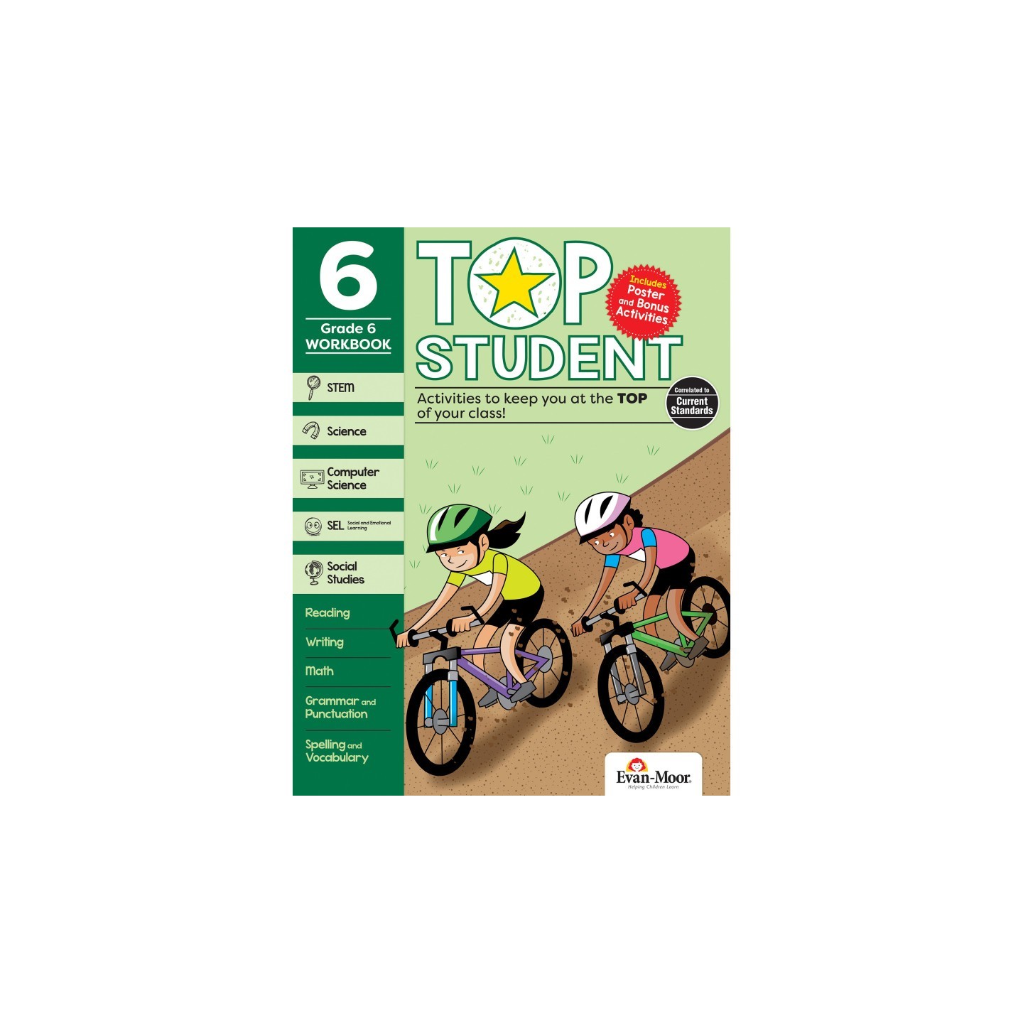 Evan-Moor Educational Publishers Top Student Activity Book, Grade 6