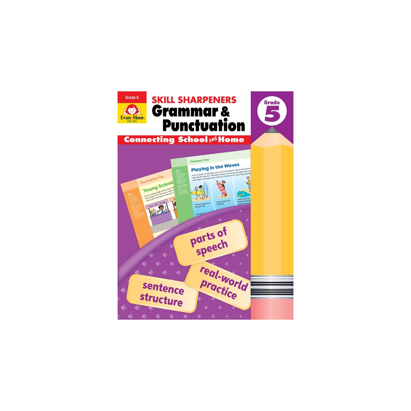 Evan-Moor Educational Publishers Skill Sharpeners: Grammar & Punctuation Activity Book, Grade 5