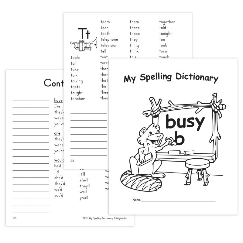 Edupress™ My Own Spelling Dictionary