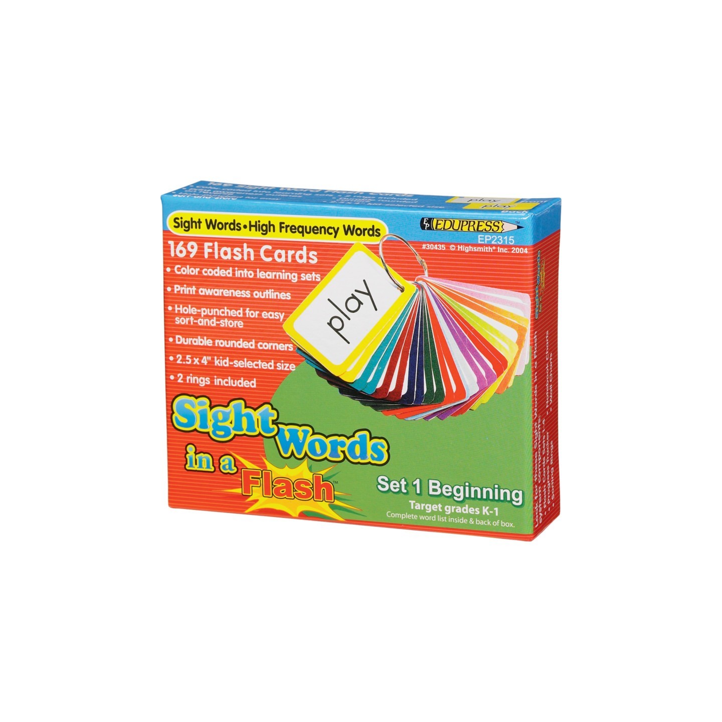 Edupress™ Sight Words in a Flash Learning System: Set 1, Beginning