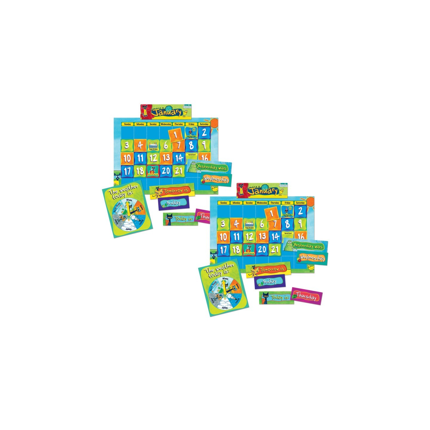 Edupress™ Pete The Cat Calendar Kit, 2 Kits