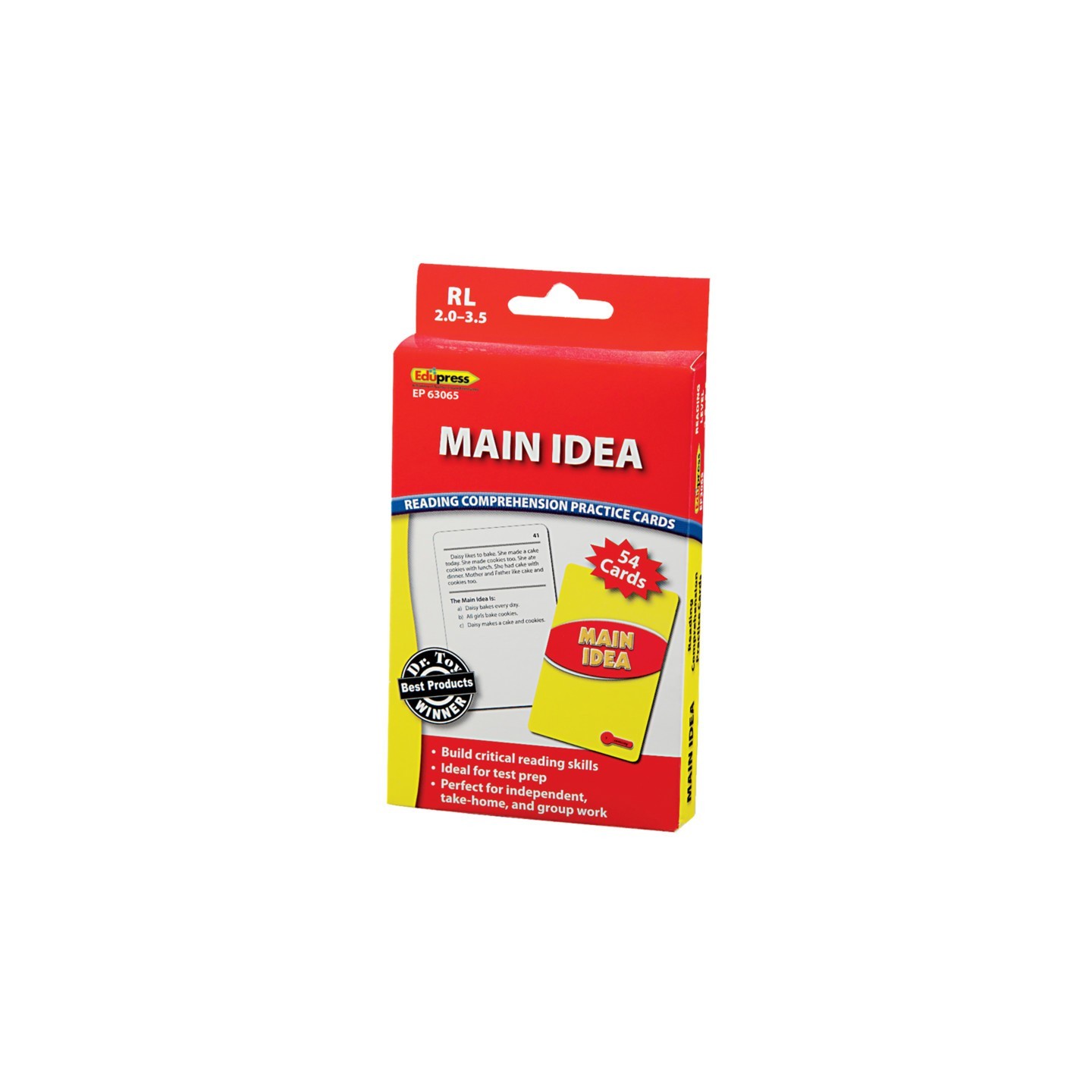 Edupress™ Main Idea Practice Cards, Levels 2.0-3.5