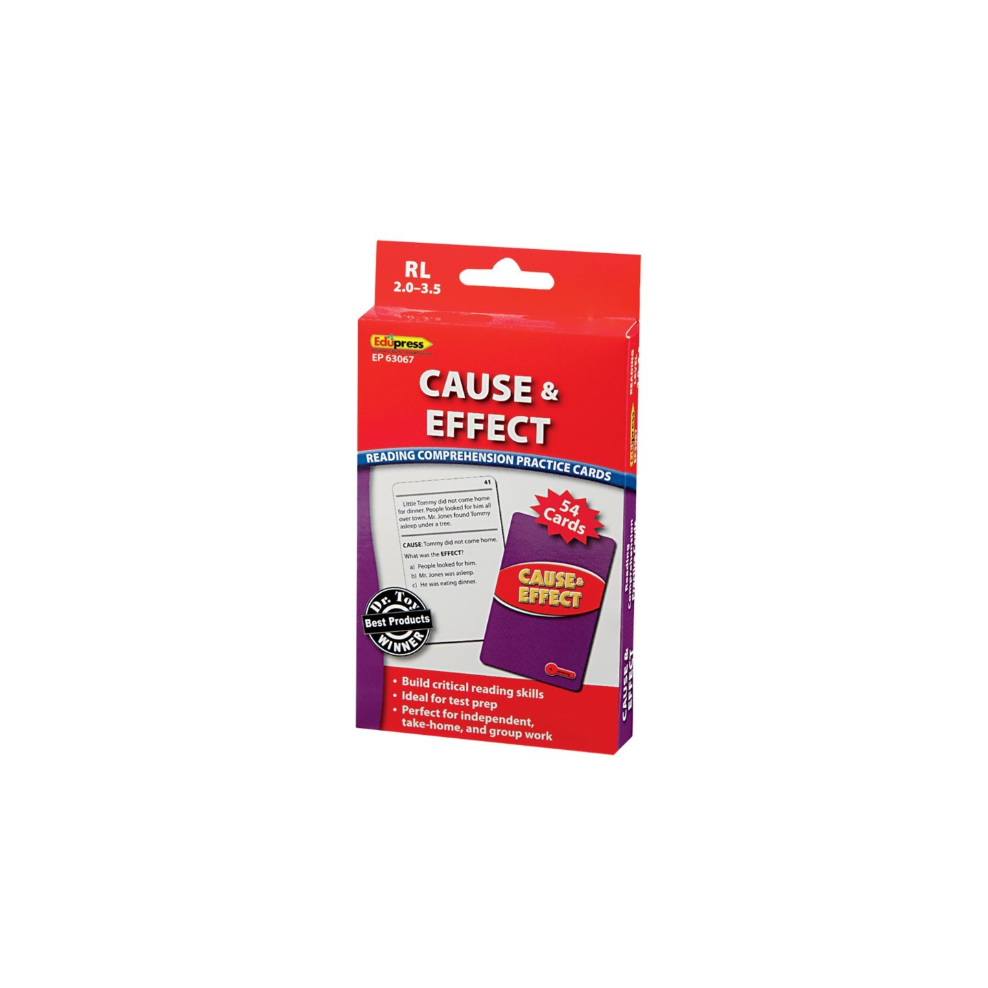 Edupress™ Cause & Effect Practice Cards, Levels 2.0-3.5