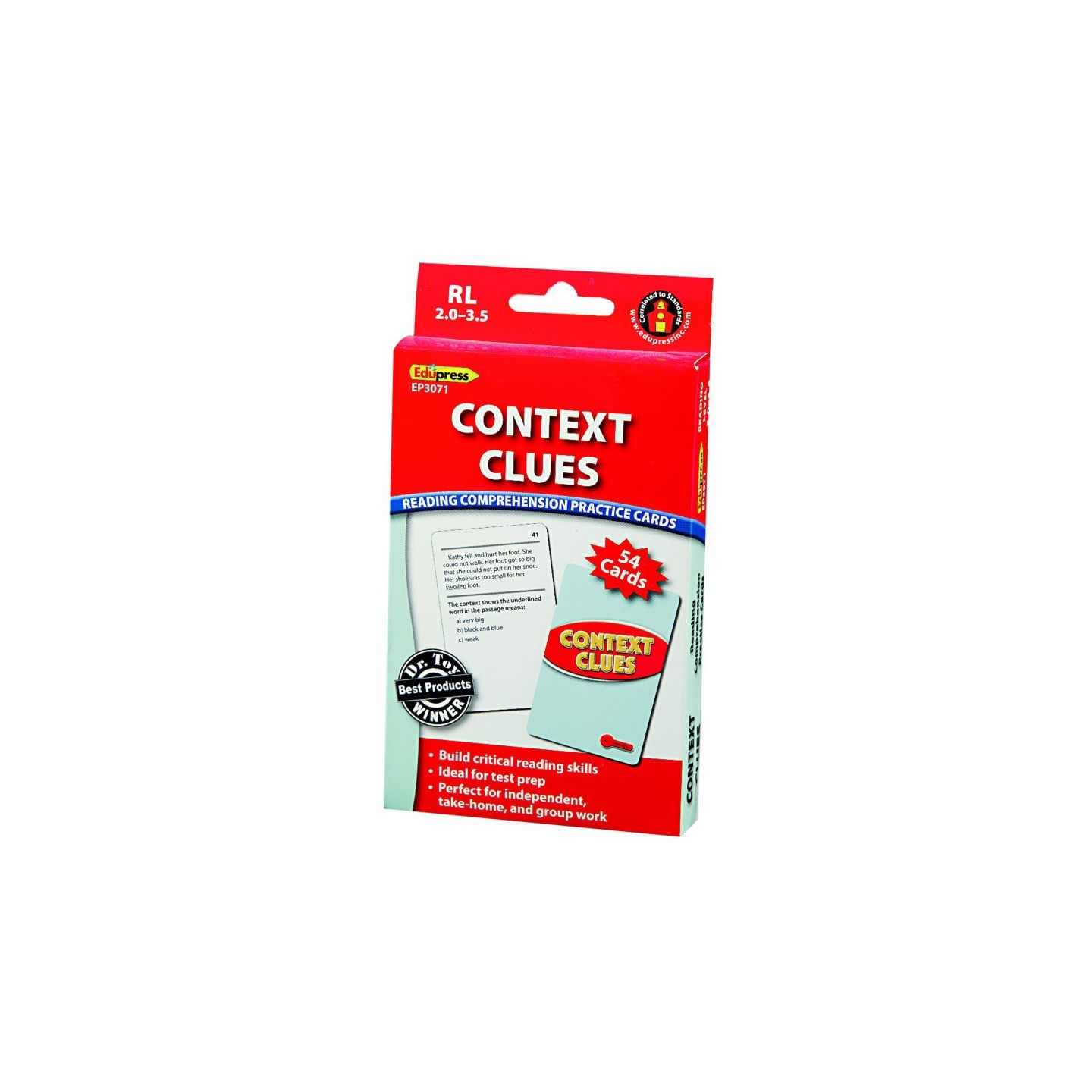 Edupress™ Context Clues Practice Cards, Levels 2.0-3.5