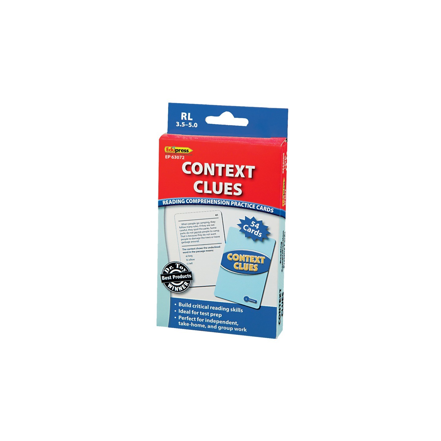 Edupress™ Context Clues Practice Cards, Levels 3.5-5.0