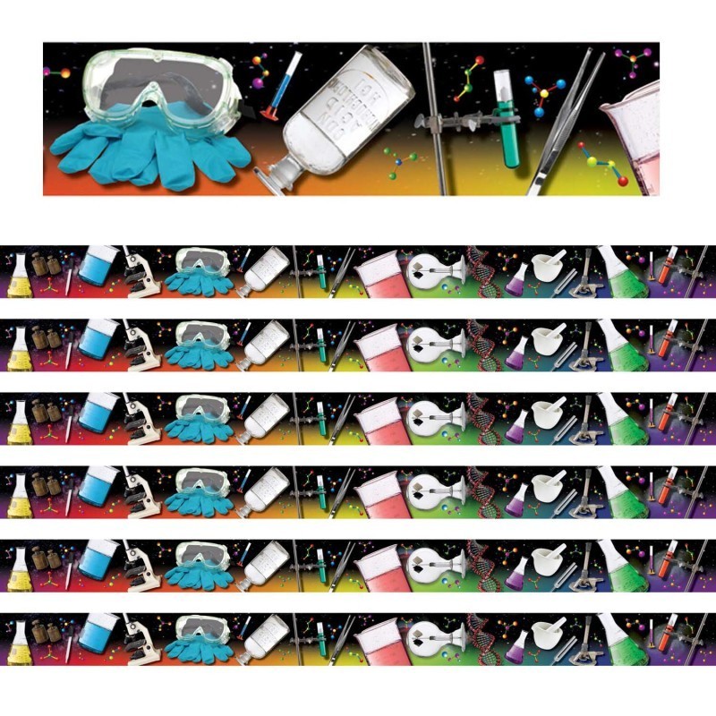 Edupress™ Science Tools Photo Border, 35 Feet Per Pack, 6 Packs