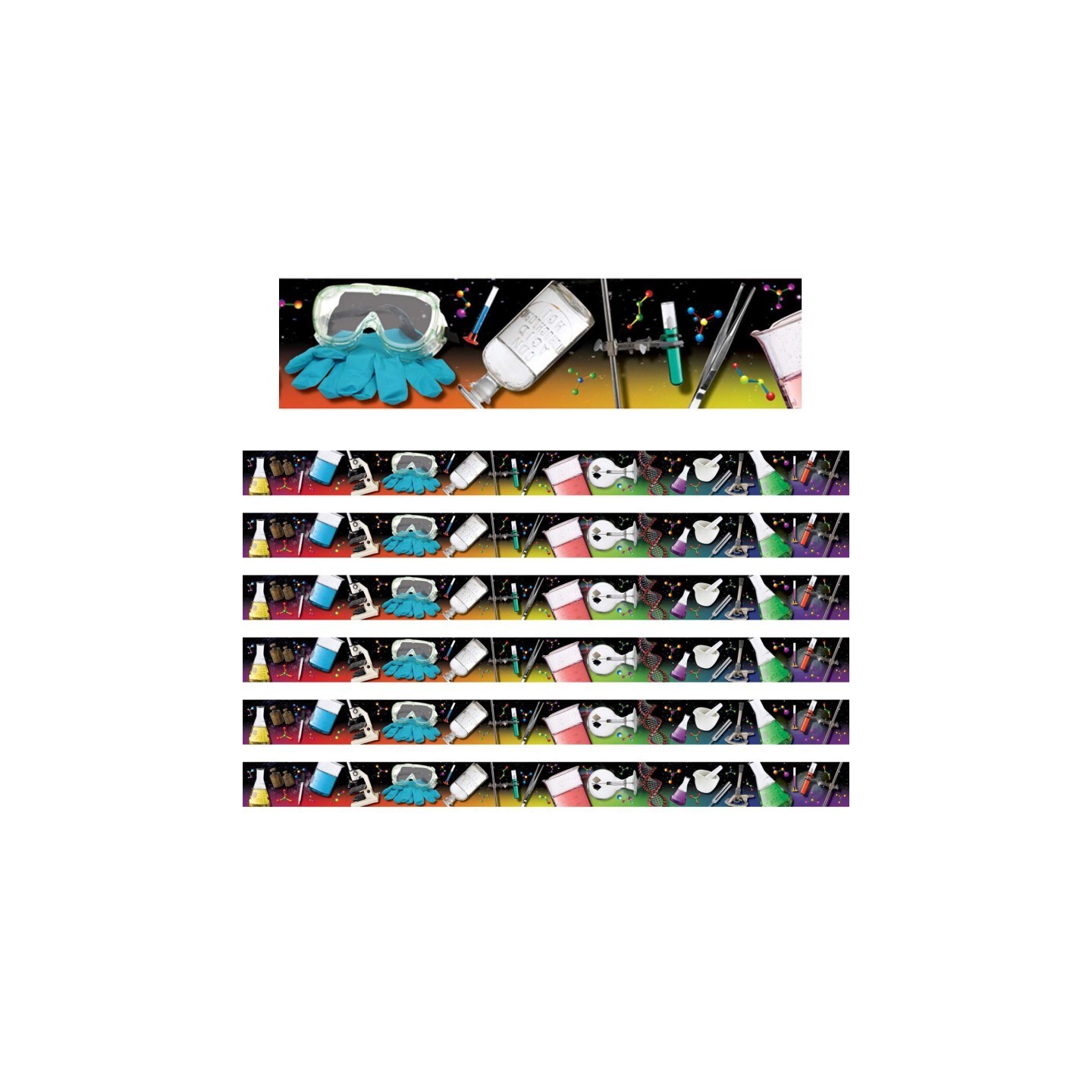 Edupress™ Science Tools Photo Border, 35 Feet Per Pack, 6 Packs