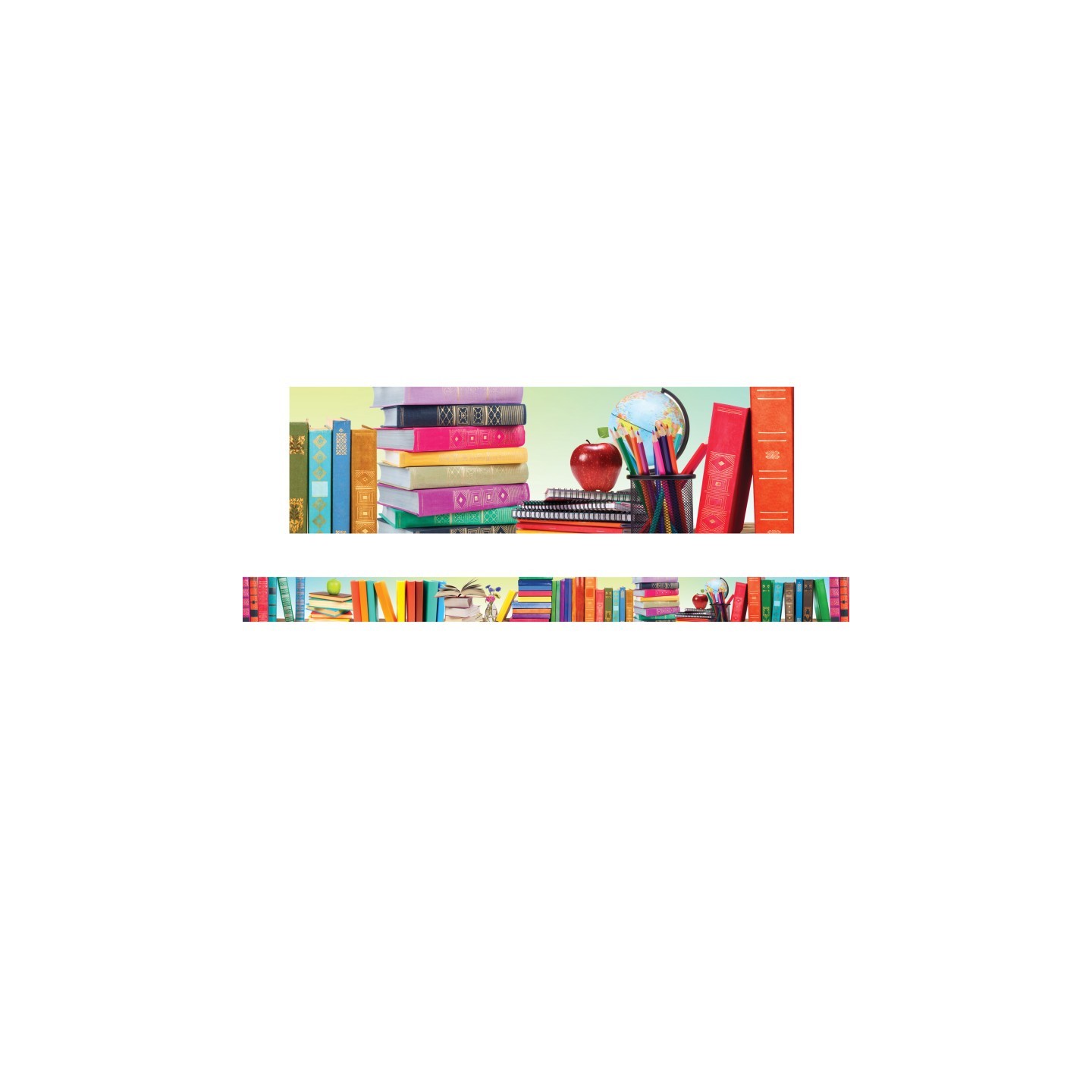 Edupress™ Book Parade Straight Border Trim, 35 Feet