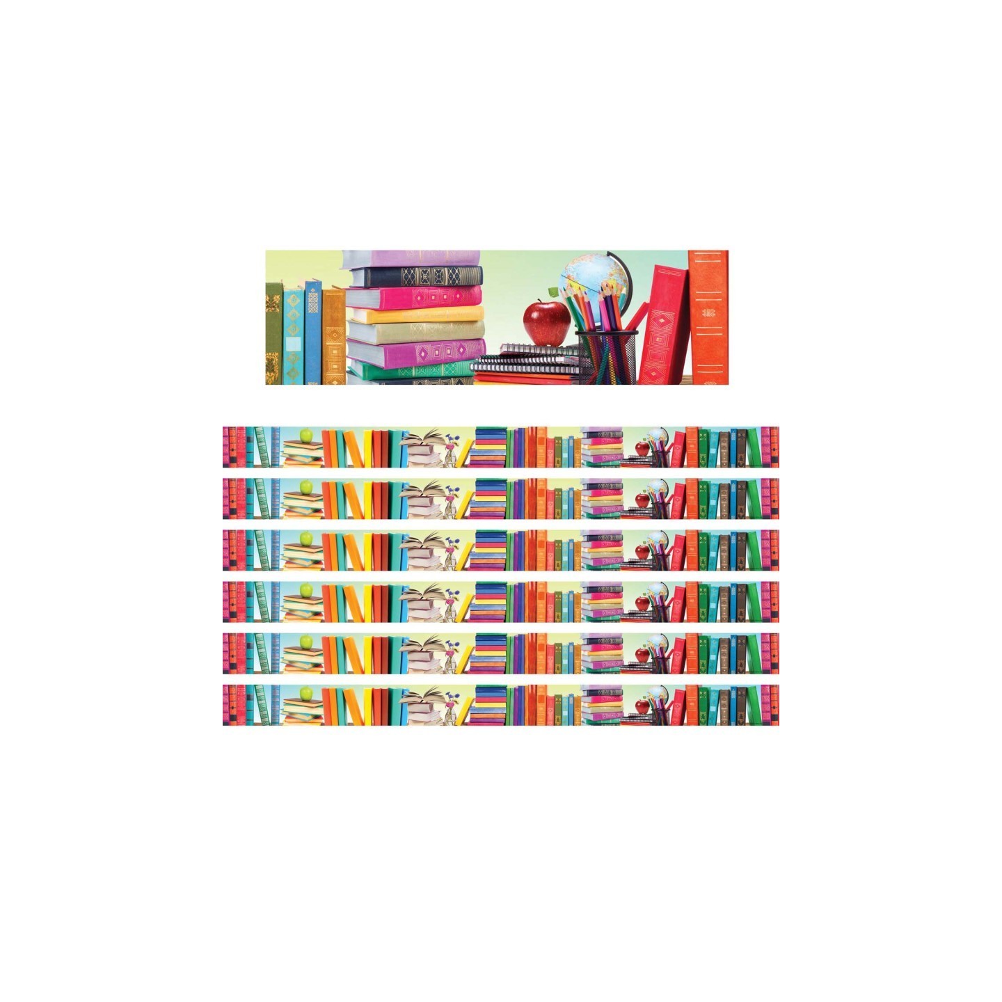 Edupress™ Book Parade Photo Border, 35 Feet Per Pack, 6 Packs