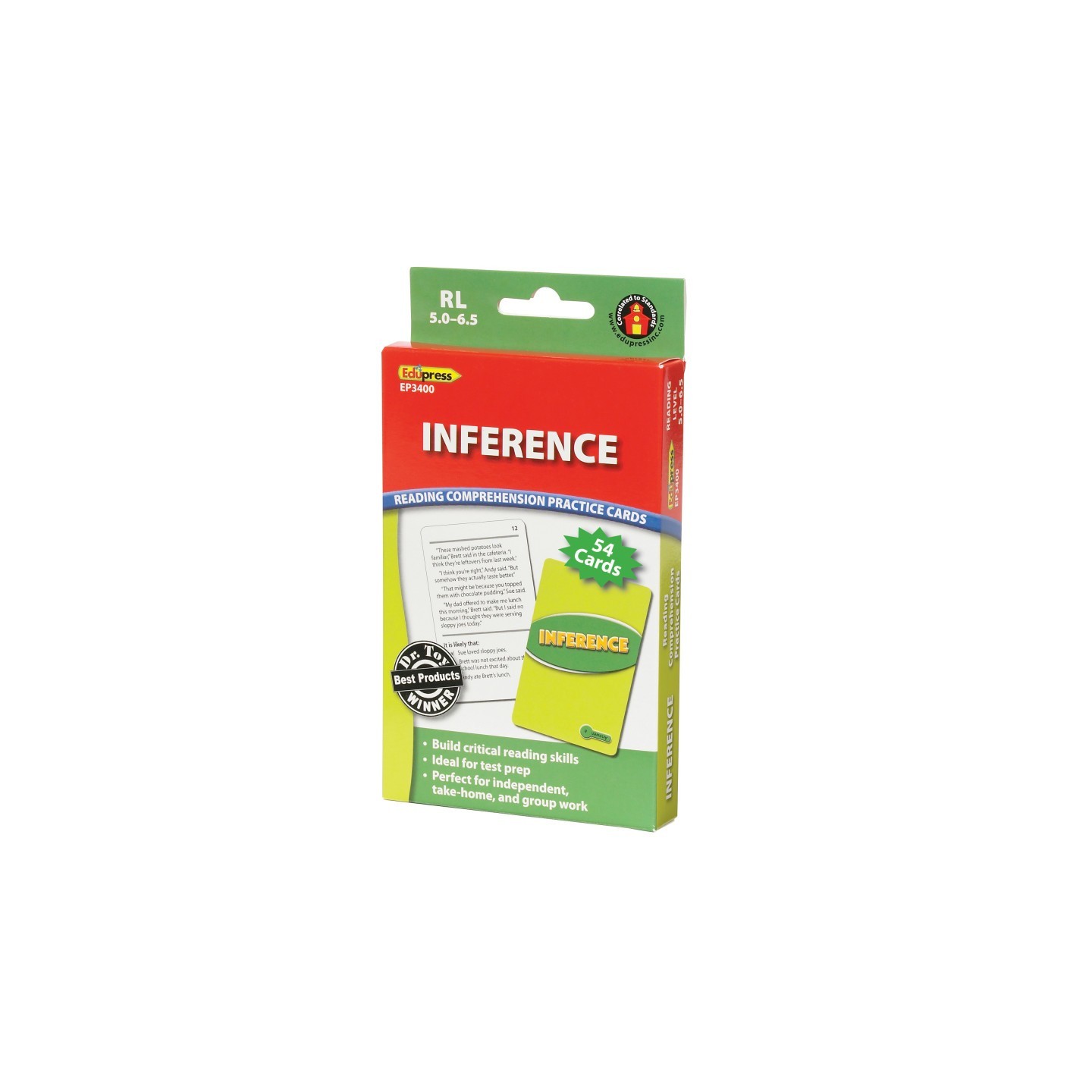 Edupress™ Inference Practice Cards, Levels 5.0-6.5