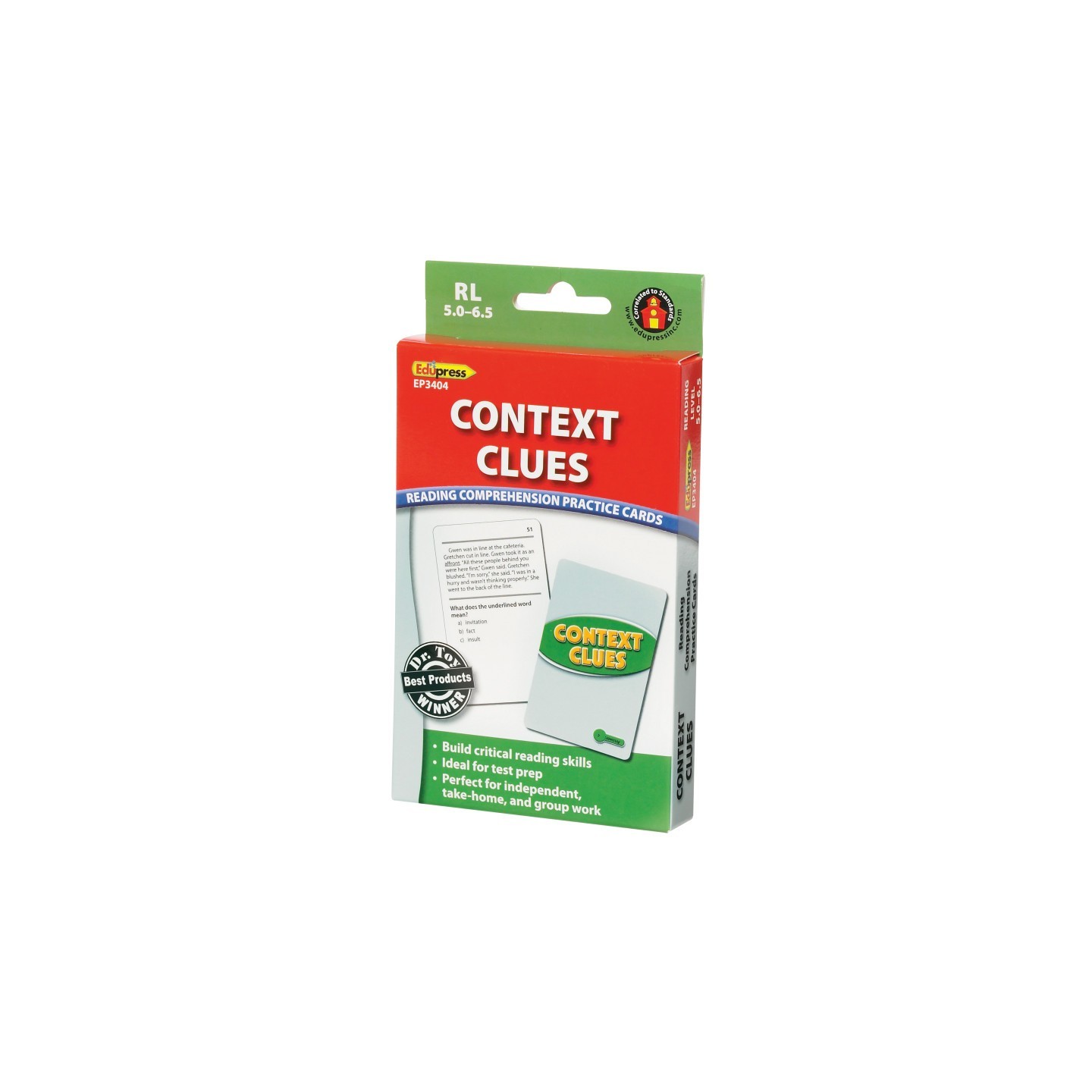 Edupress™ Context Clues Practice Cards, Levels 5.0-6.5