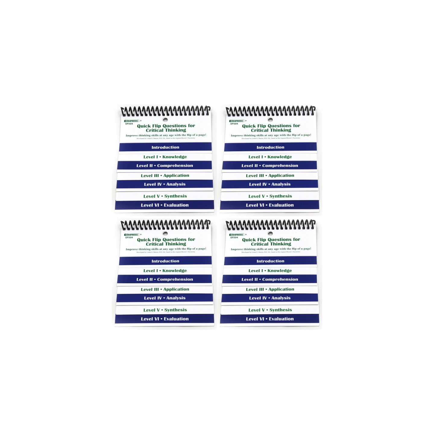 Edupress™ Questions for Critical Thinking Quick Flip Resource™, Pack of 4